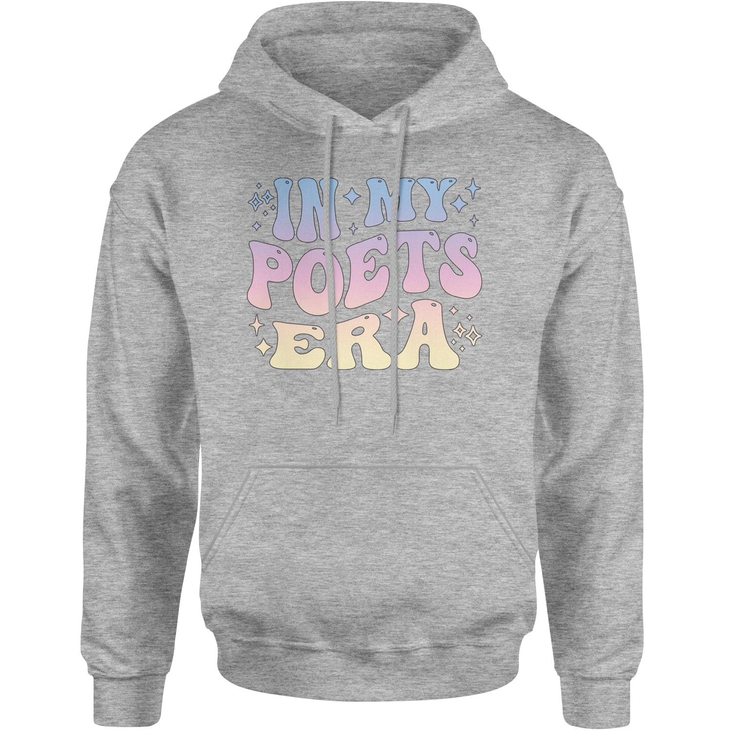 In My Poet Era Tie Dye TTPD Music Adult Hoodie Sweatshirt Heather Grey