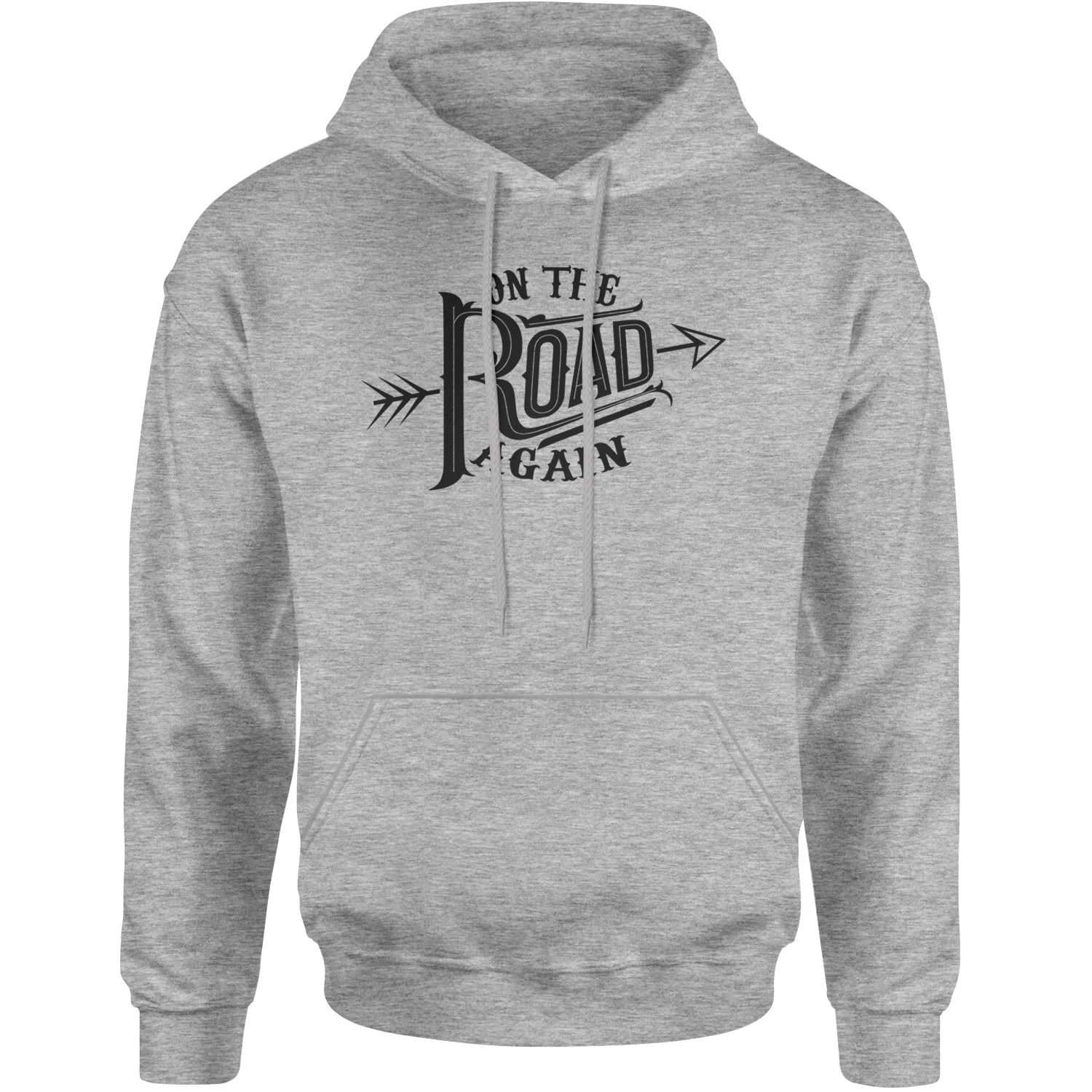 On The Road Again Hippy Country Music Adult Hoodie Sweatshirt Cotton Candy