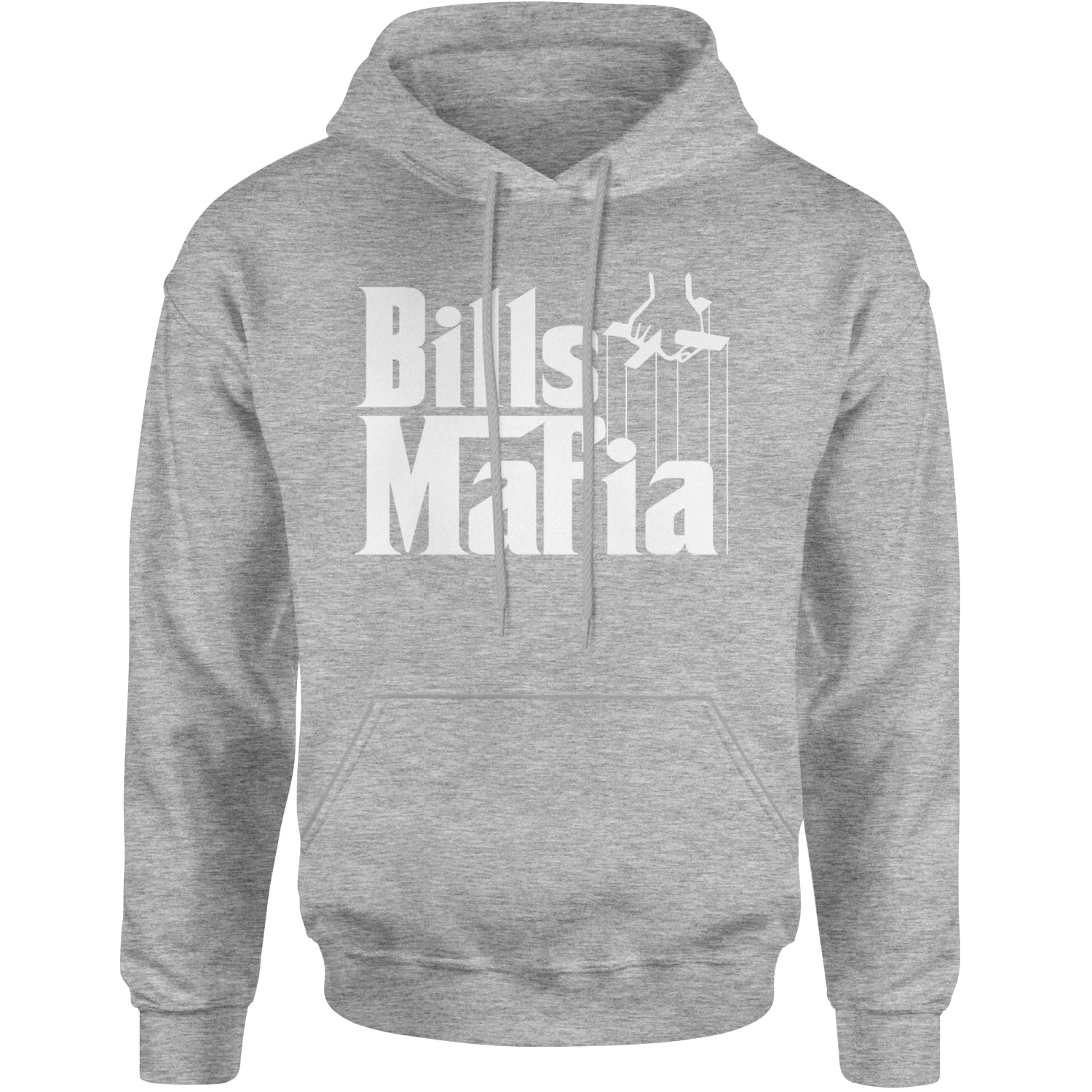 Mafia Bills Mafia Godfather Adult Hoodie Sweatshirt Heather Grey