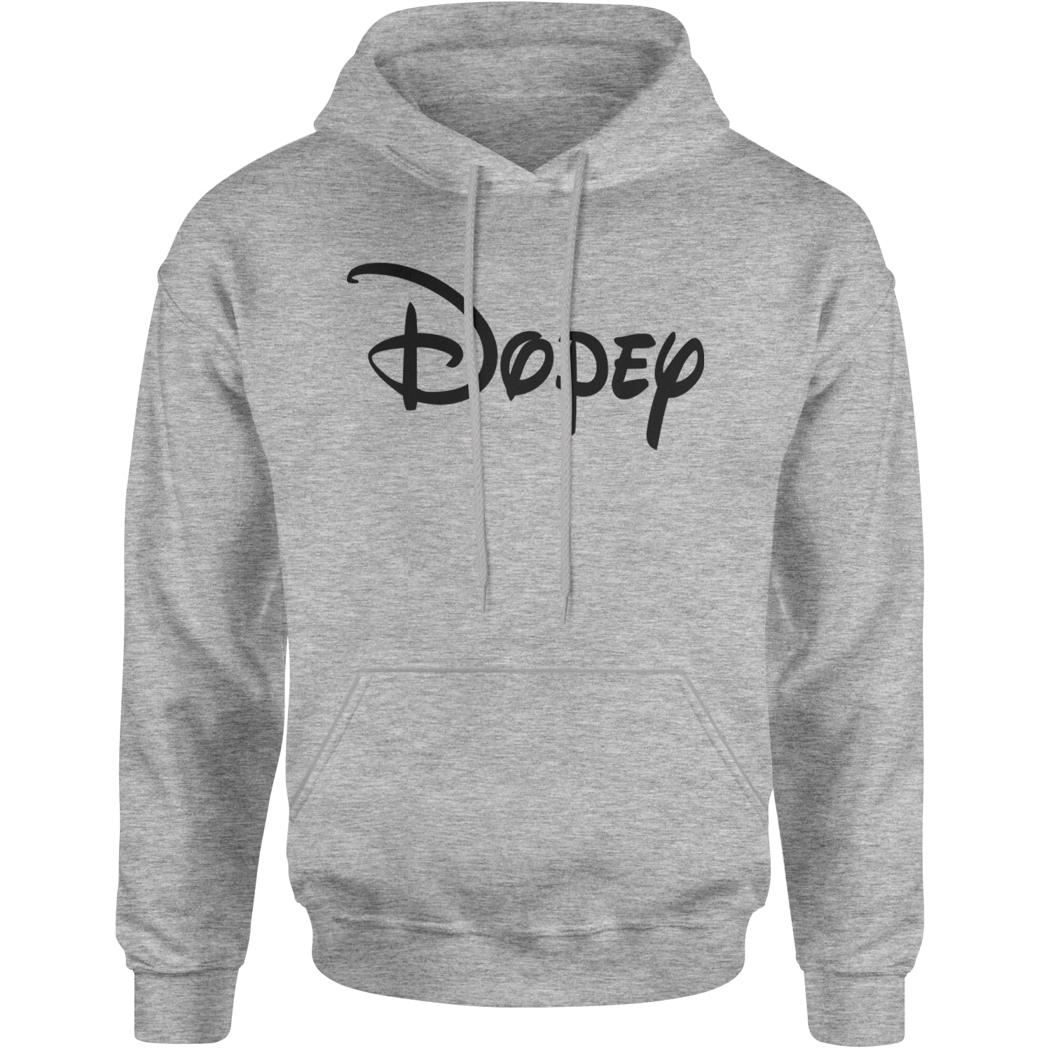 Dopey - 7 Dwarfs Costume Adult Hoodie Sweatshirt Heather Grey