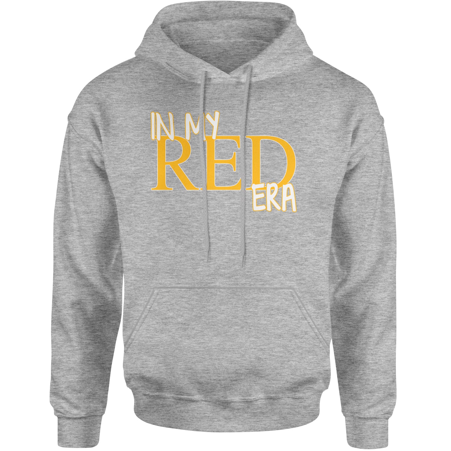 In My Red Era Kansas City Adult Hoodie Sweatshirt Heather Grey