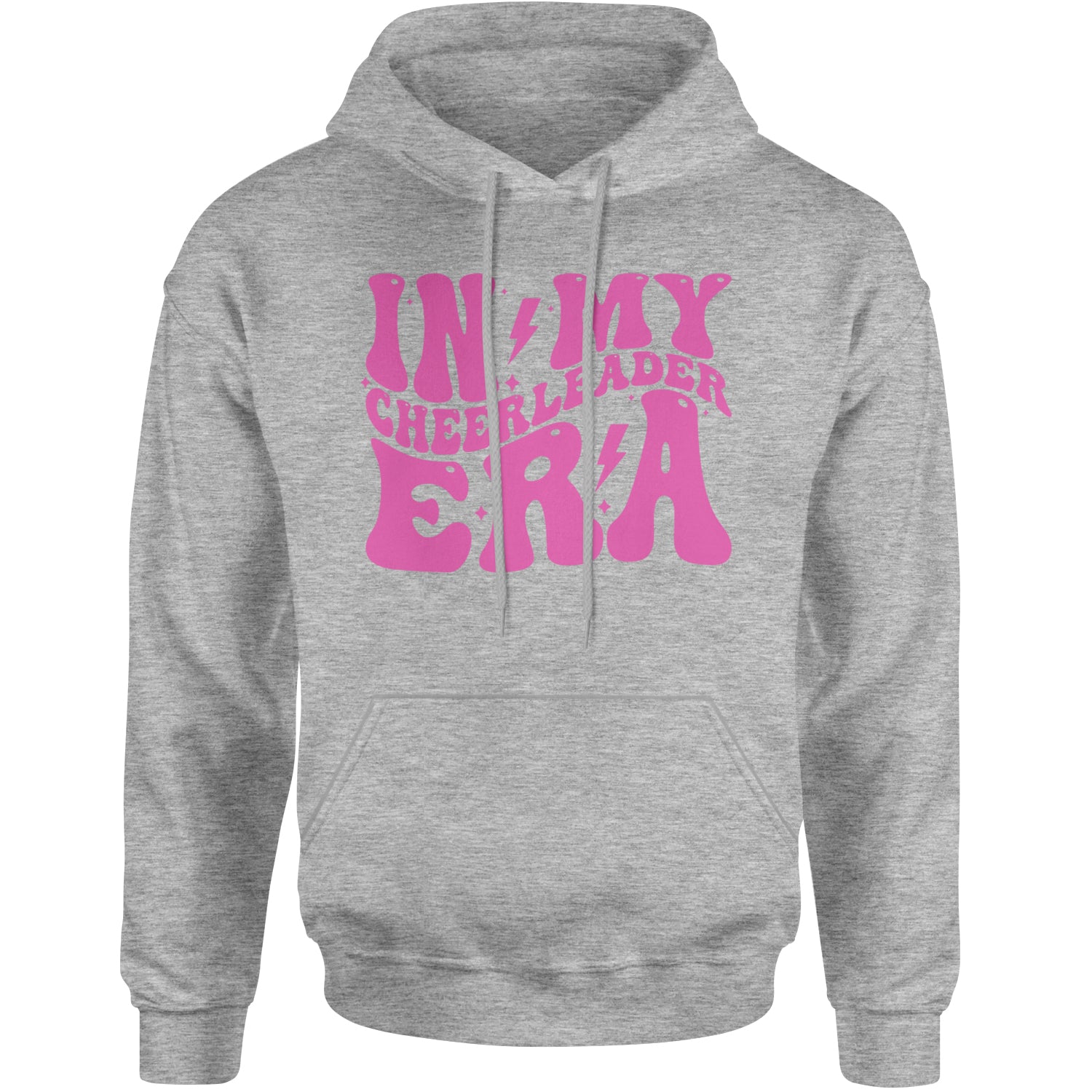 In My Cheerleader Era Adult Hoodie Sweatshirt Heather Grey