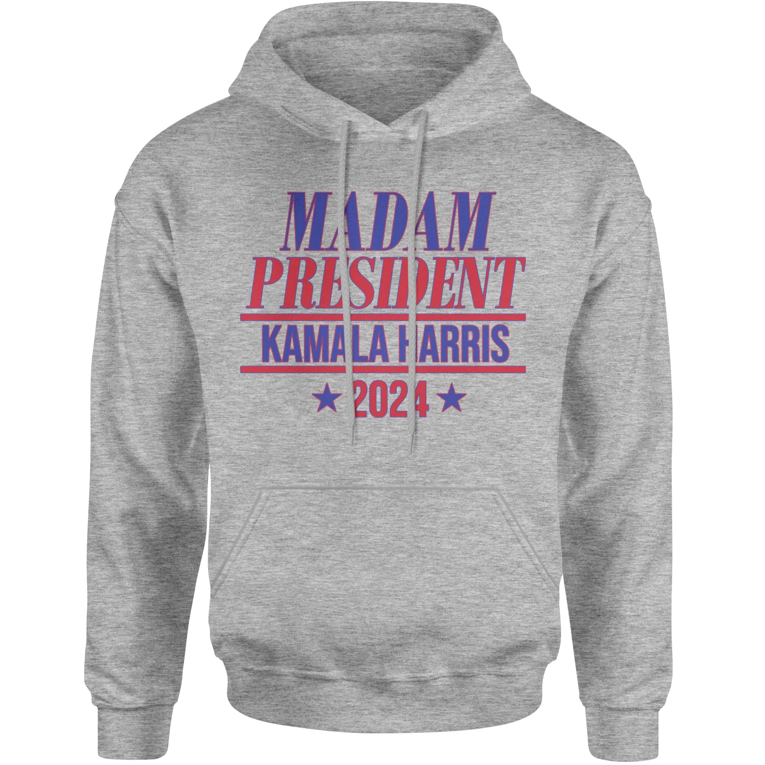 Madam President - Support kamala Harris For President 2024 Adult Hoodie Sweatshirt Heather Grey