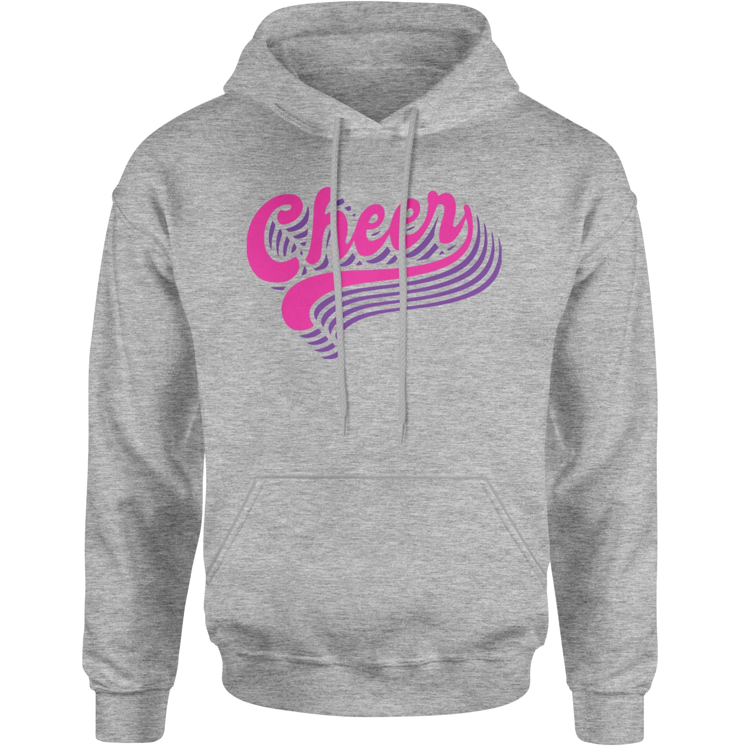 Cheer Pride Adult Hoodie Sweatshirt Heather Grey