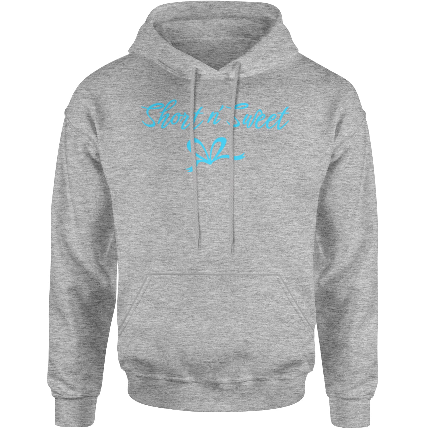 Bow Short N' Sweet Music Adult Hoodie Sweatshirt Heather Grey