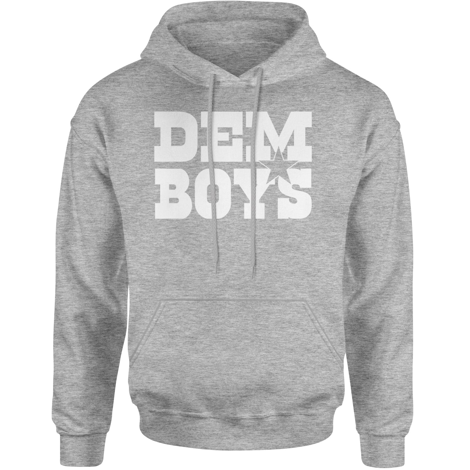 Dem Boys Dallas Football Adult Hoodie Sweatshirt Heather Grey