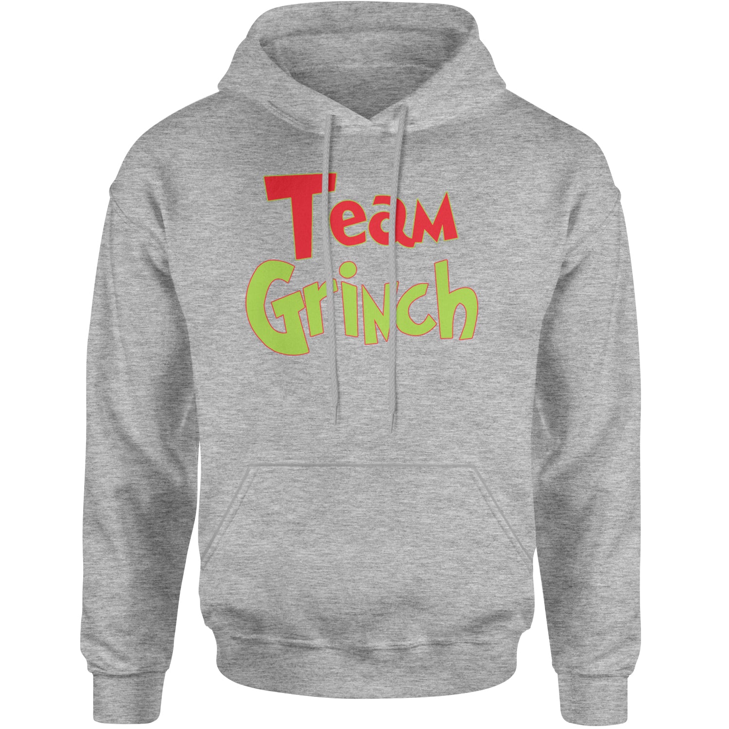 Team Gr-nch Jolly Grinchmas Merry Christmas Adult Hoodie Sweatshirt Heather Grey