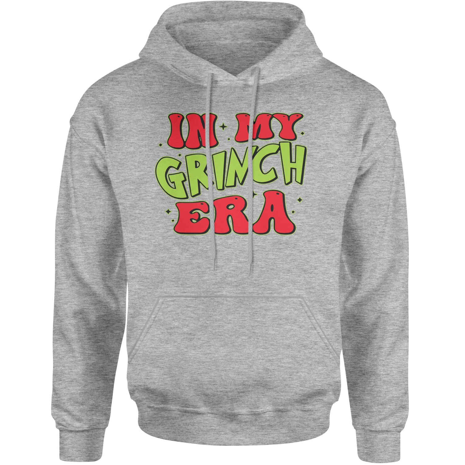 In My Gr-nch Era Jolly Merry Christmas Adult Hoodie Sweatshirt Heather Grey