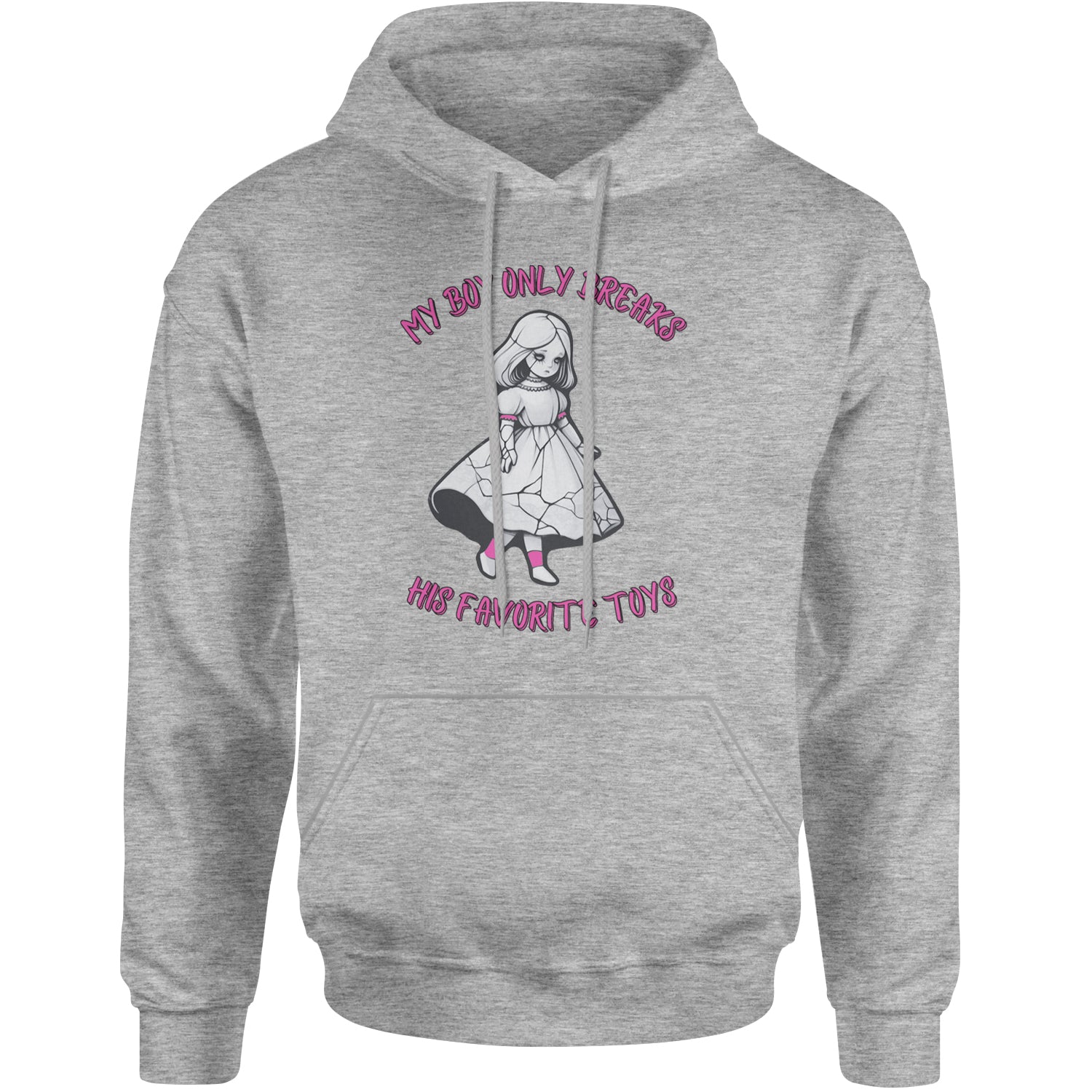 My Boy Only Breaks His Favorite Toys TTPD Music Adult Hoodie Sweatshirt Heather Grey