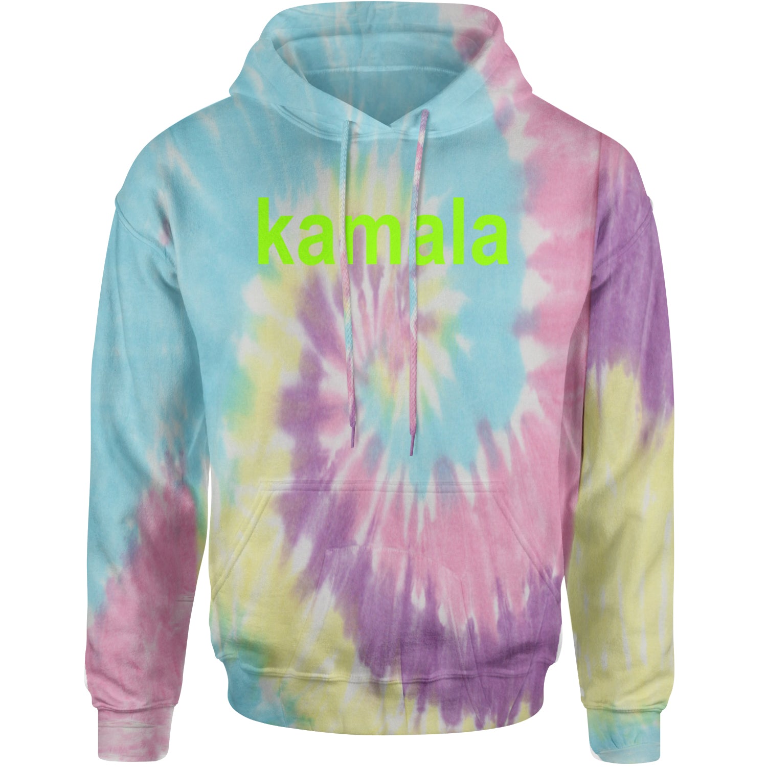 Kamala Bright Green Brat Coconut Tree Adult Hoodie Sweatshirt Jellybean