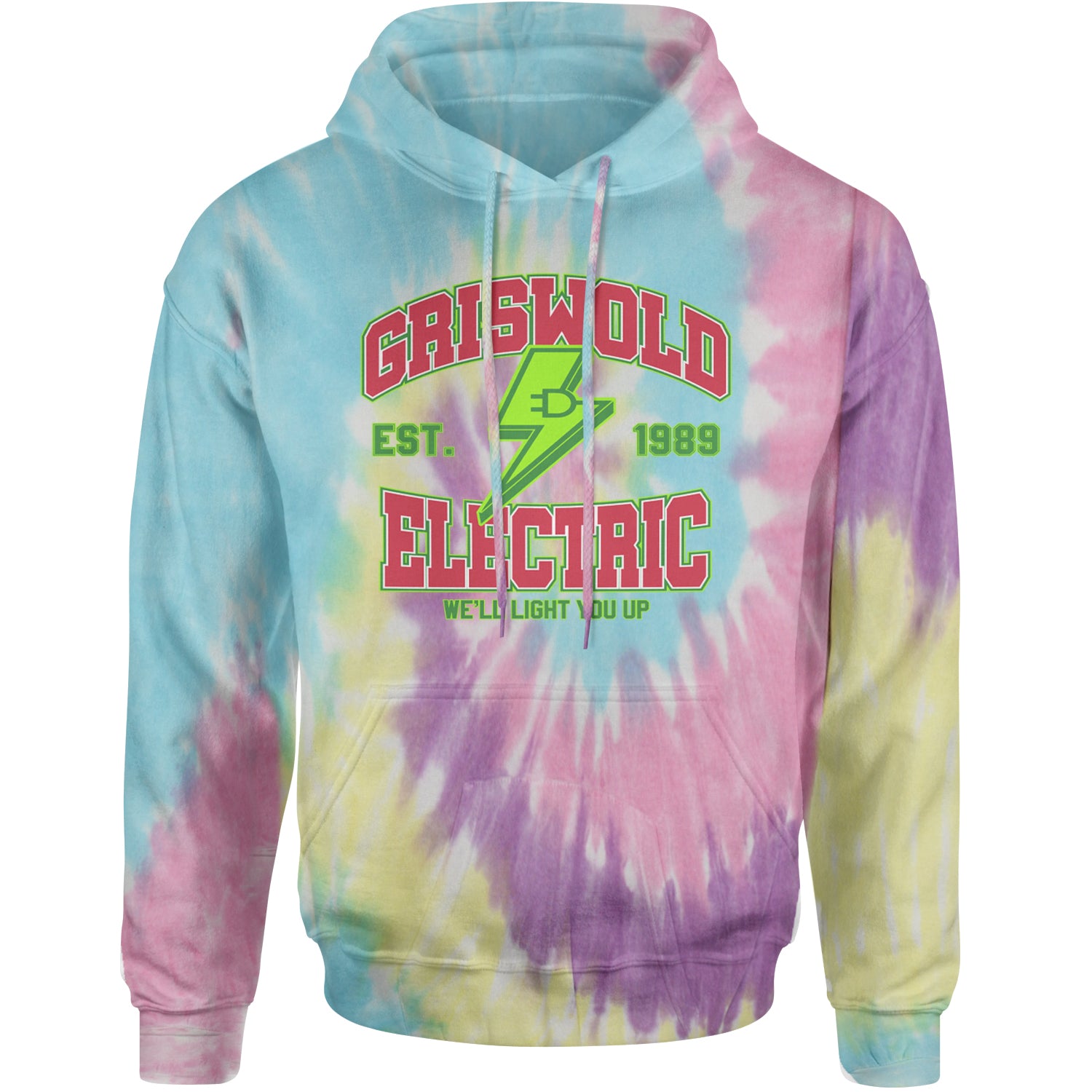 Griswold Electric We'll Light You Up Adult Hoodie Sweatshirt Jellybean