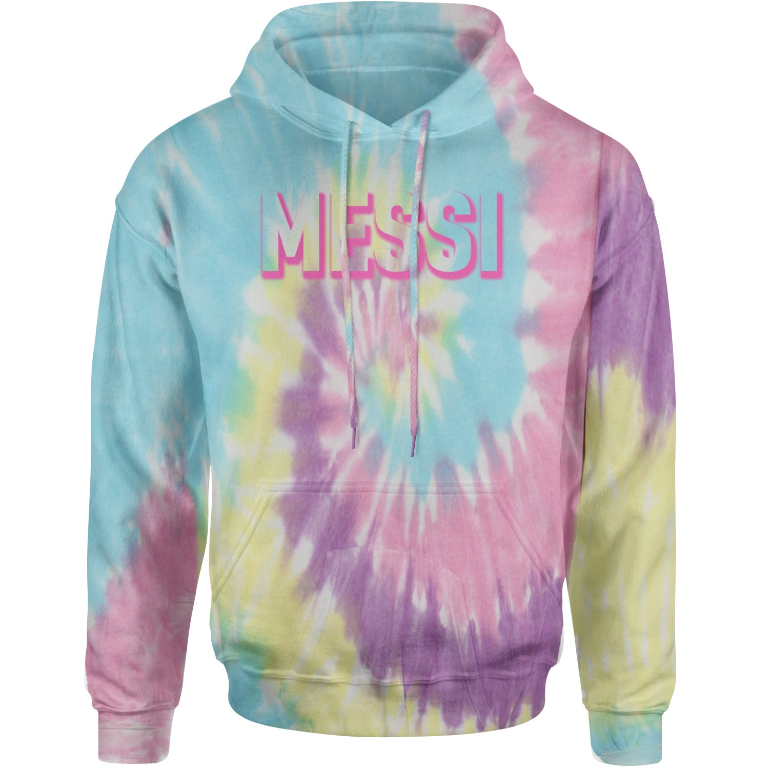 Messi OUTLINE Miami Futbol Adult Hoodie Sweatshirt Jellybean