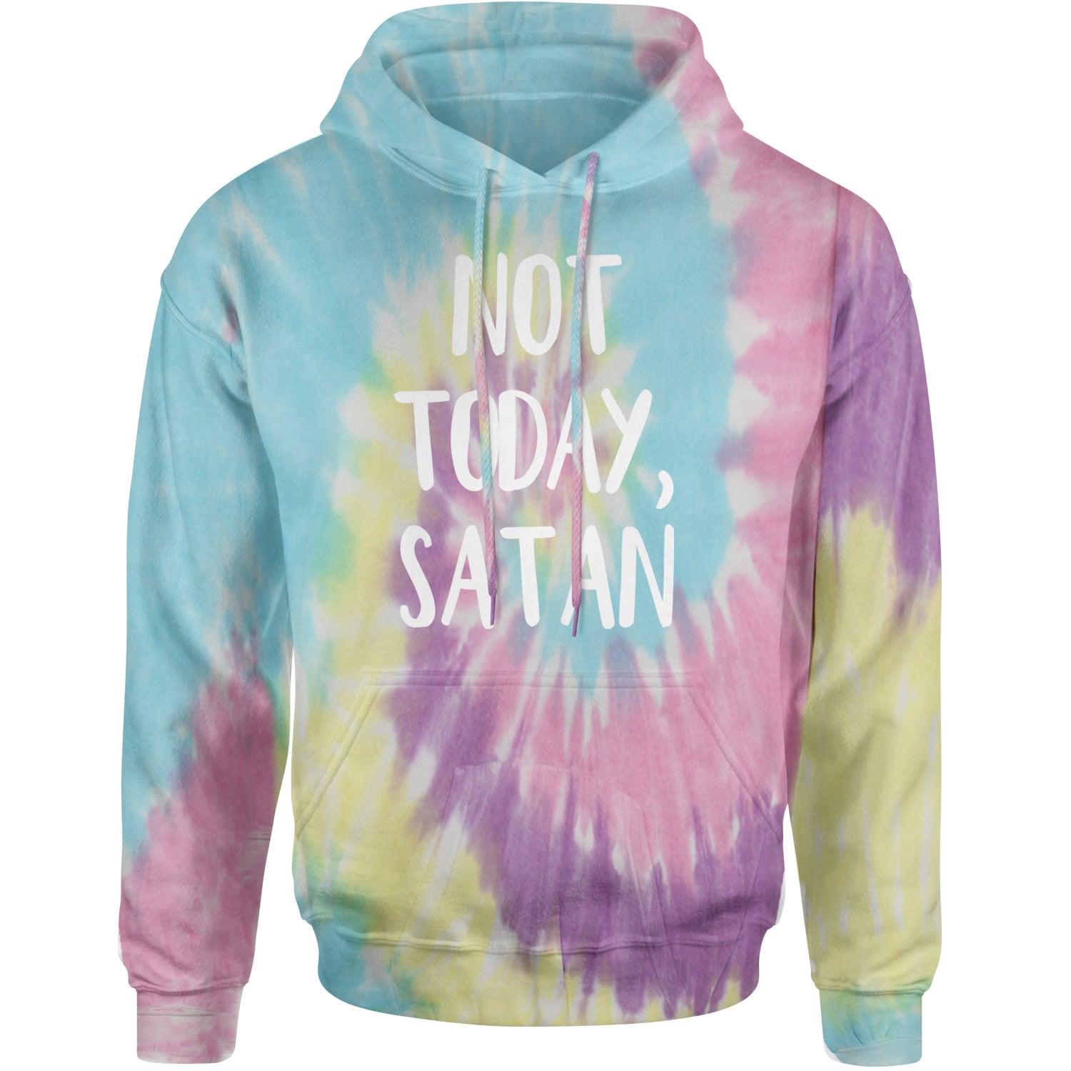 Not Today, Satan Jesus Already Won Adult Hoodie Sweatshirt Jellybean