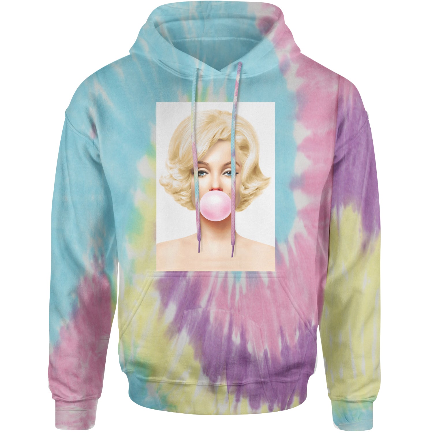 Ms. Monroe Pink Bubble Gum American Icon Adult Hoodie Sweatshirt Jellybean