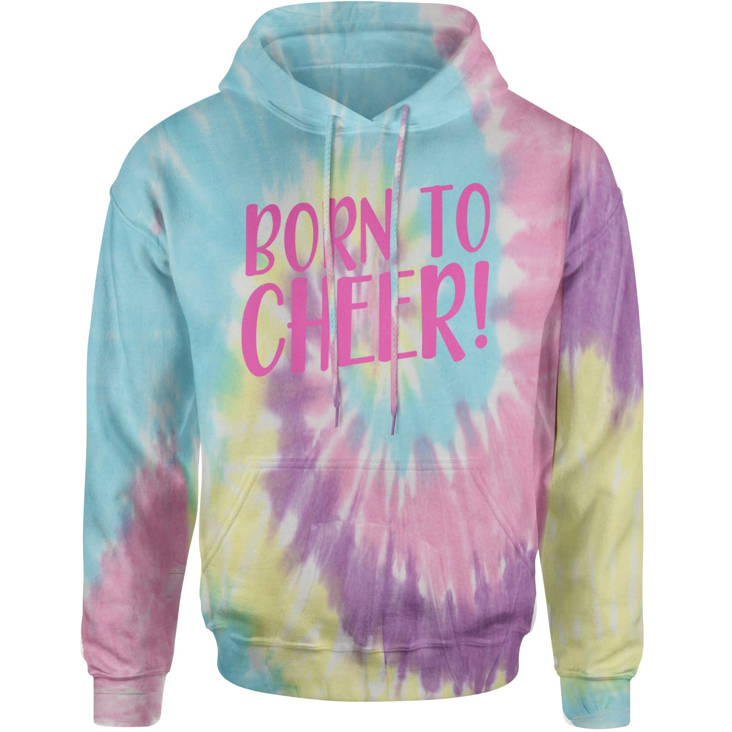 Born To Cheer Adult Hoodie Sweatshirt Jellybean