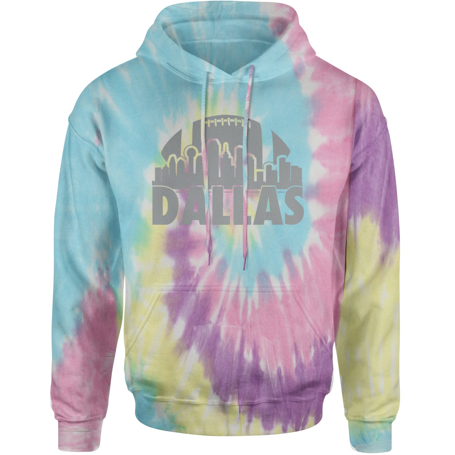 Dallas Texas Skyline Adult Hoodie Sweatshirt Jellybean