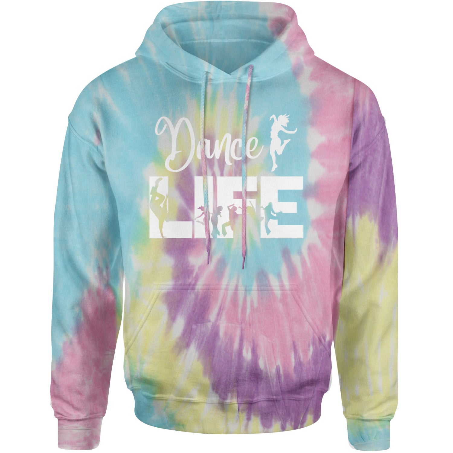 Dance Life Silhouette Dancers Adult Hoodie Sweatshirt Jellybean