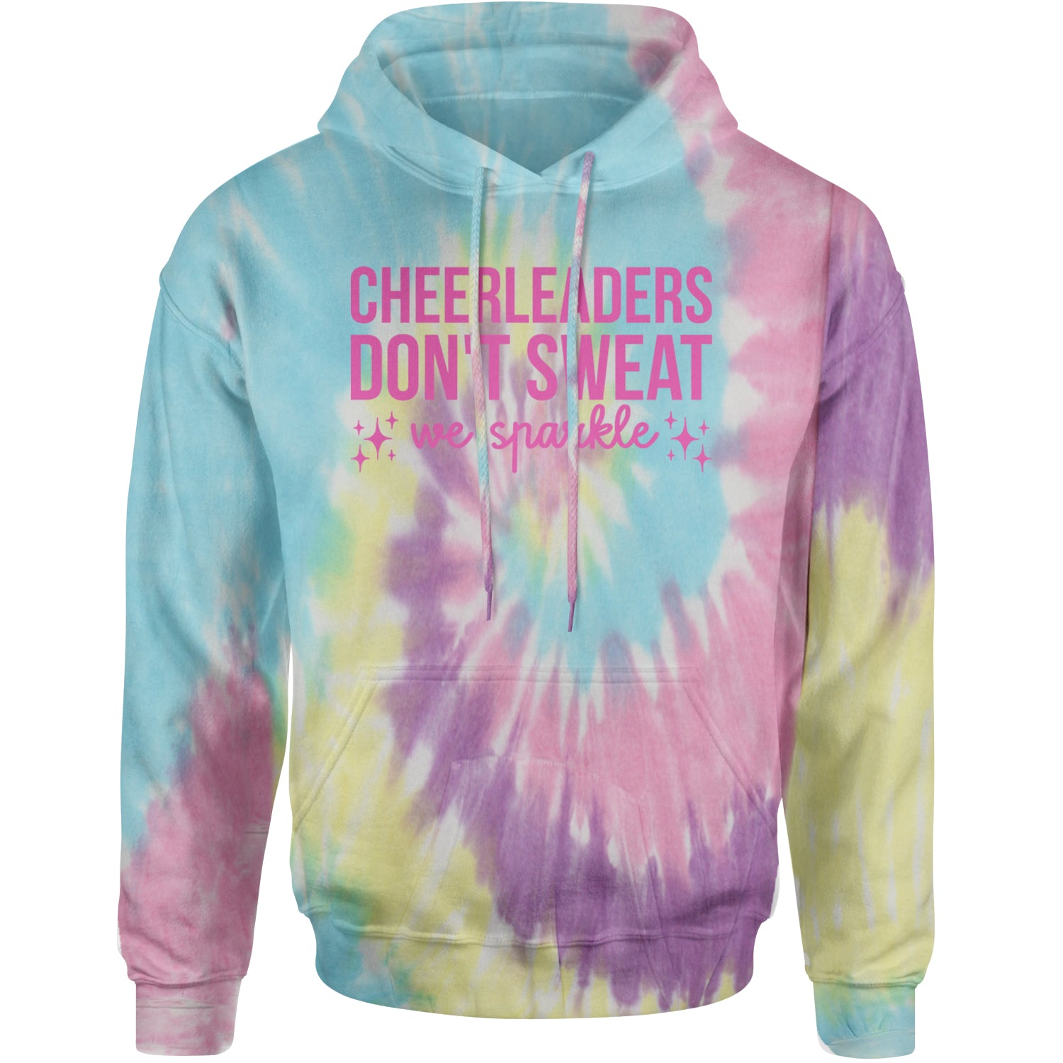 Cheerleaders Don't Sweat, We Sparkle Adult Hoodie Sweatshirt Jellybean