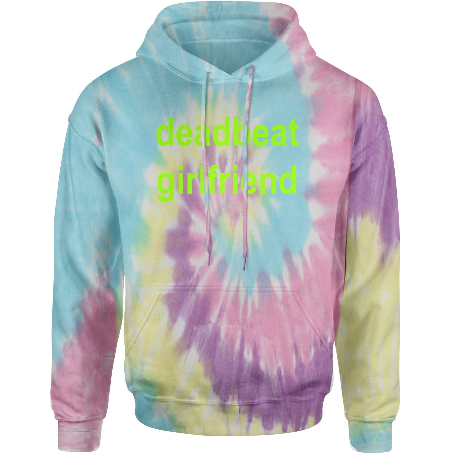 Deadbeat Girlfriend Y2K Slogan Adult Hoodie Sweatshirt Jellybean