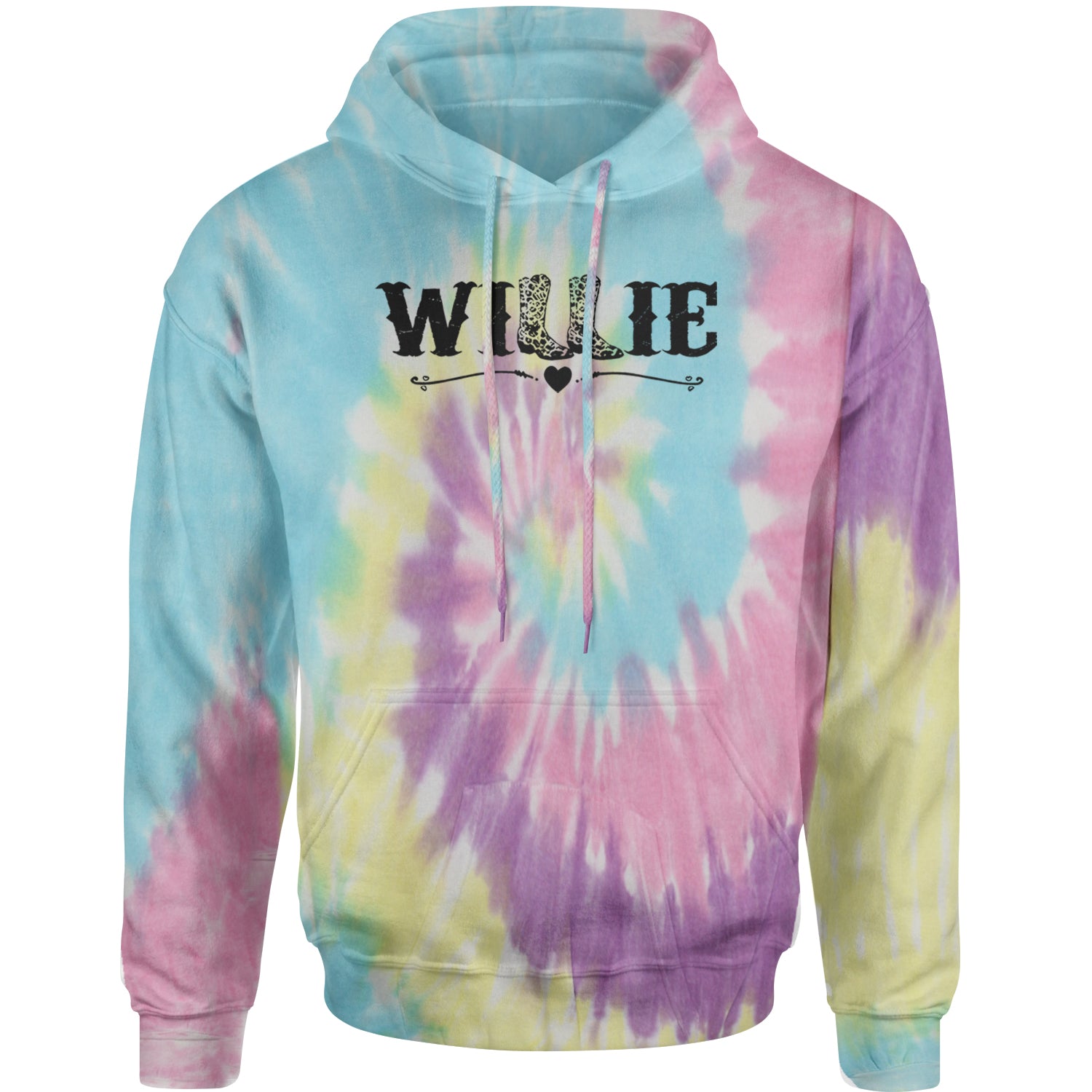 Willie Cowboy Boots Hippy Country Music Adult Hoodie Sweatshirt