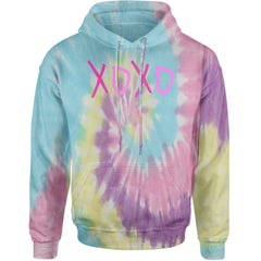 XOXO Pink Print Adult Hoodie Sweatshirt Jellybean
