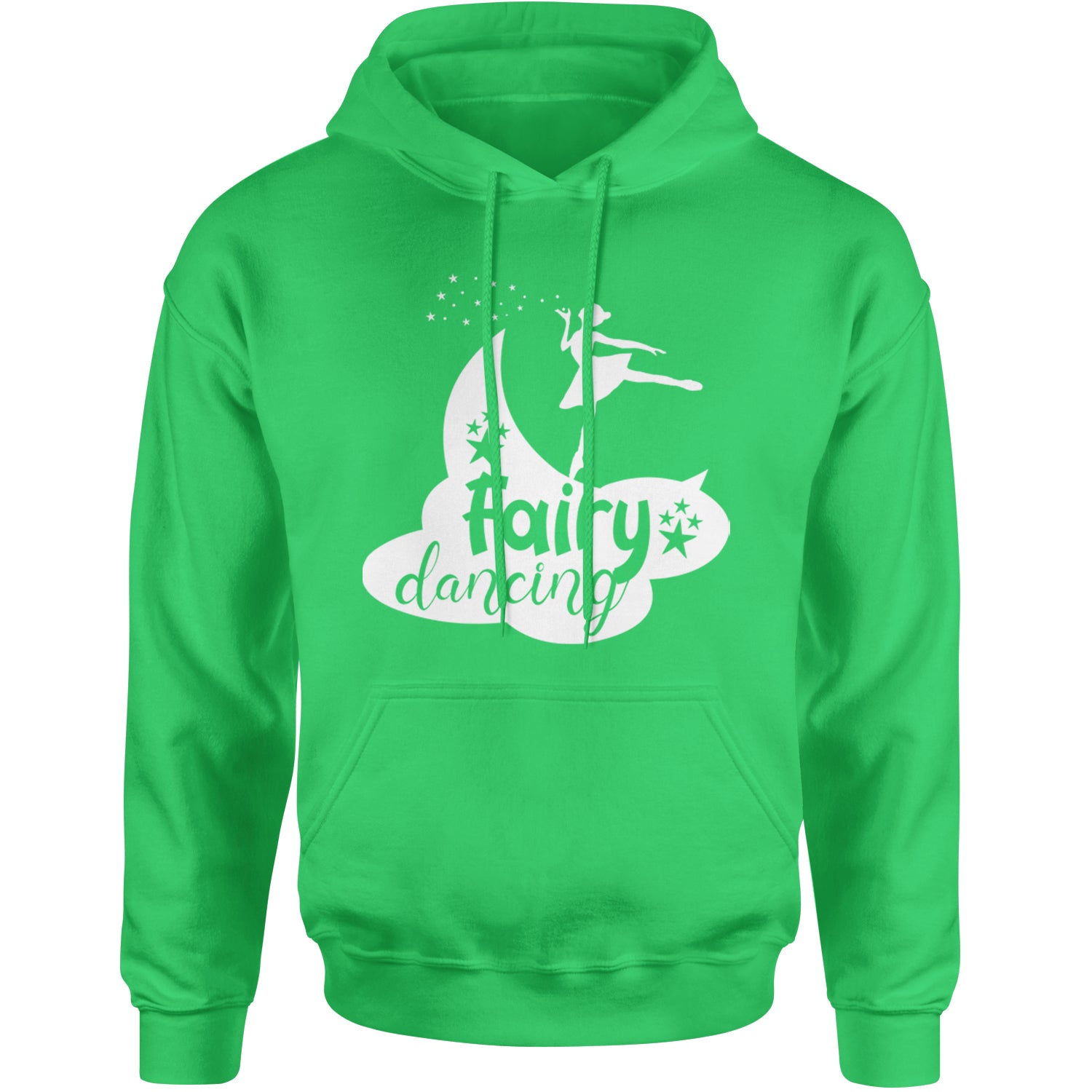 Fairy Dancing Adult Hoodie Sweatshirt Kelly Green