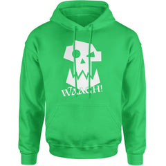 Ork Miniature Tabletop Wargaming Waagh Adult Hoodie Sweatshirt Kelly Green