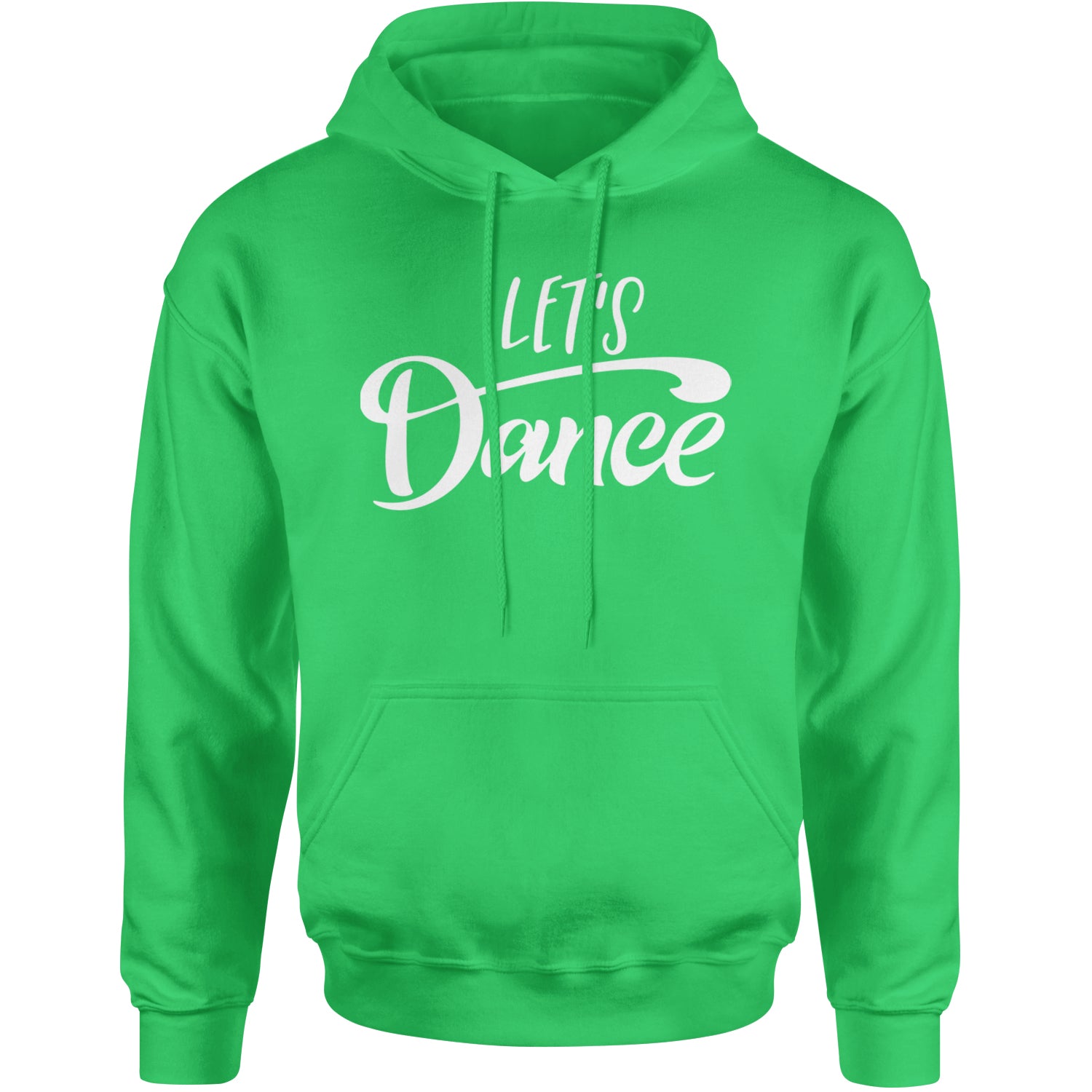 Let's Dance Adult Hoodie Sweatshirt Kelly Green