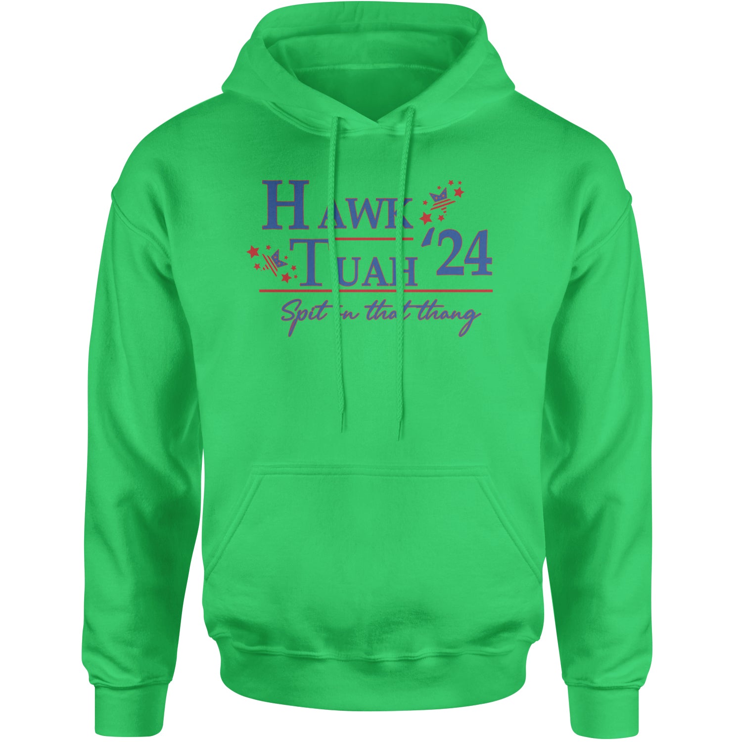 Vote For Hawk Tuah Spit On That Thang 2024 Adult Hoodie Sweatshirt Heather Grey