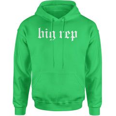 Big Rep Reputation Music Lover Gift Fan Favorite Adult Hoodie Sweatshirt Kelly Green