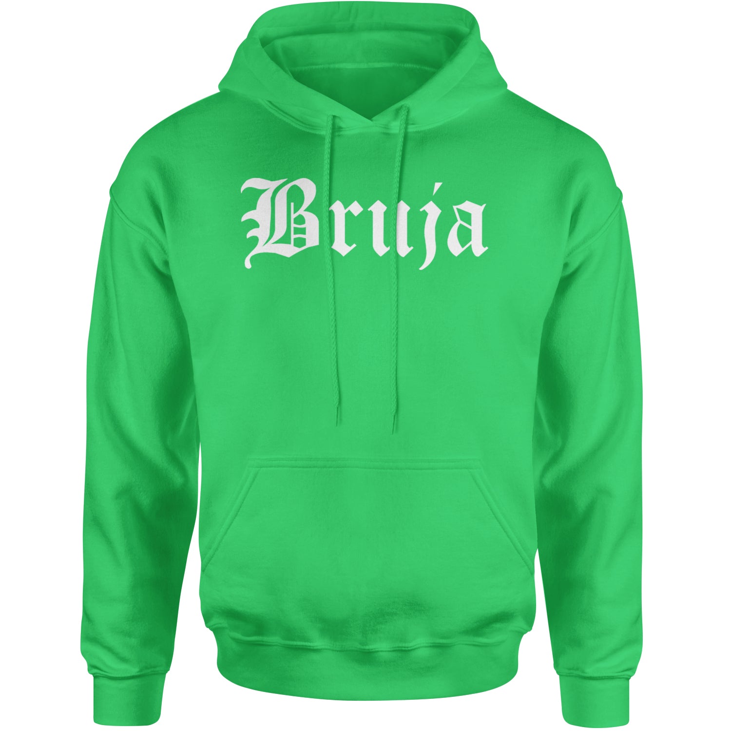 Bruja Gothic Spanish Witch Adult Hoodie Sweatshirt Kelly Green