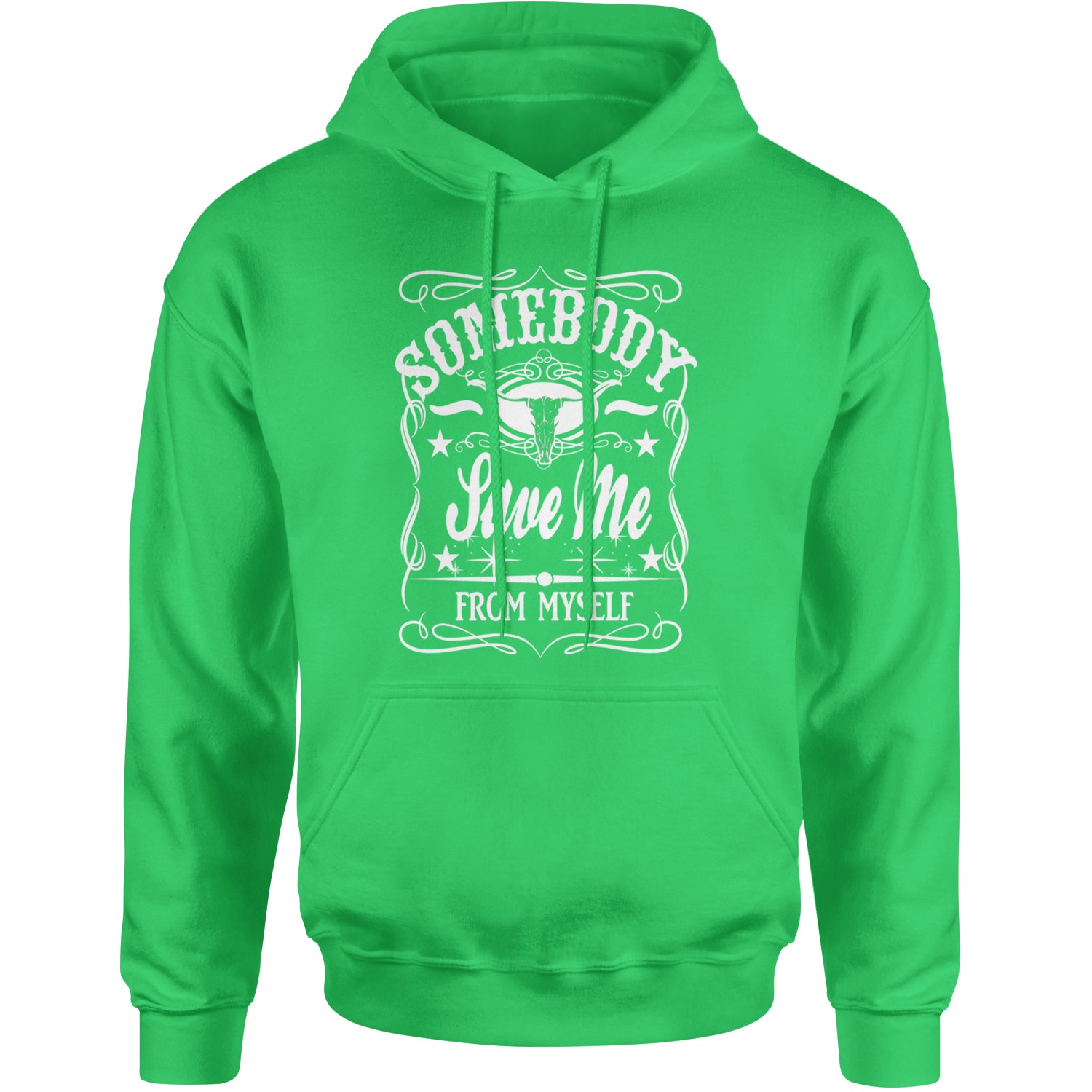 Somebody Save Me From Myself Son Of A Sinner Adult Hoodie Sweatshirt Kelly Green