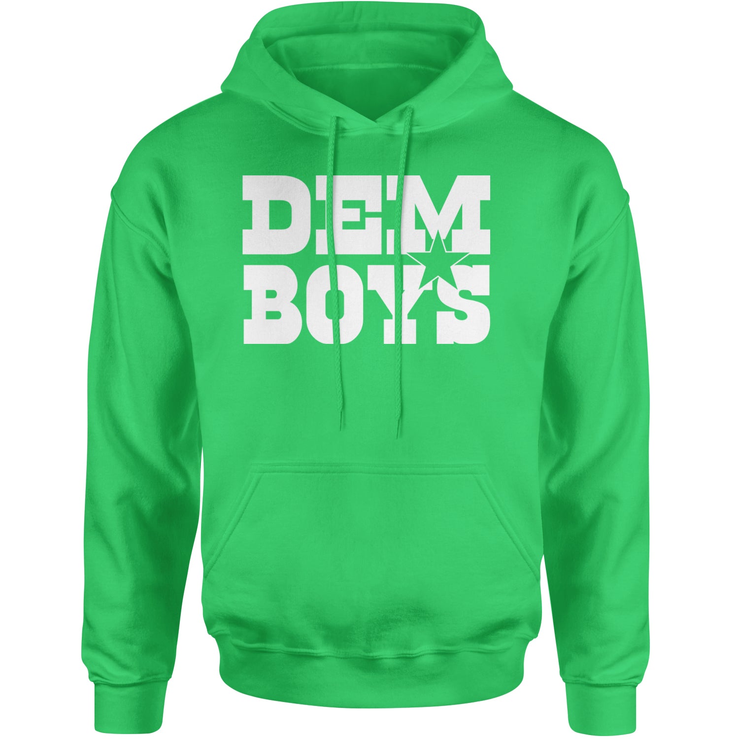 Dem Boys Dallas Football Adult Hoodie Sweatshirt Kelly Green