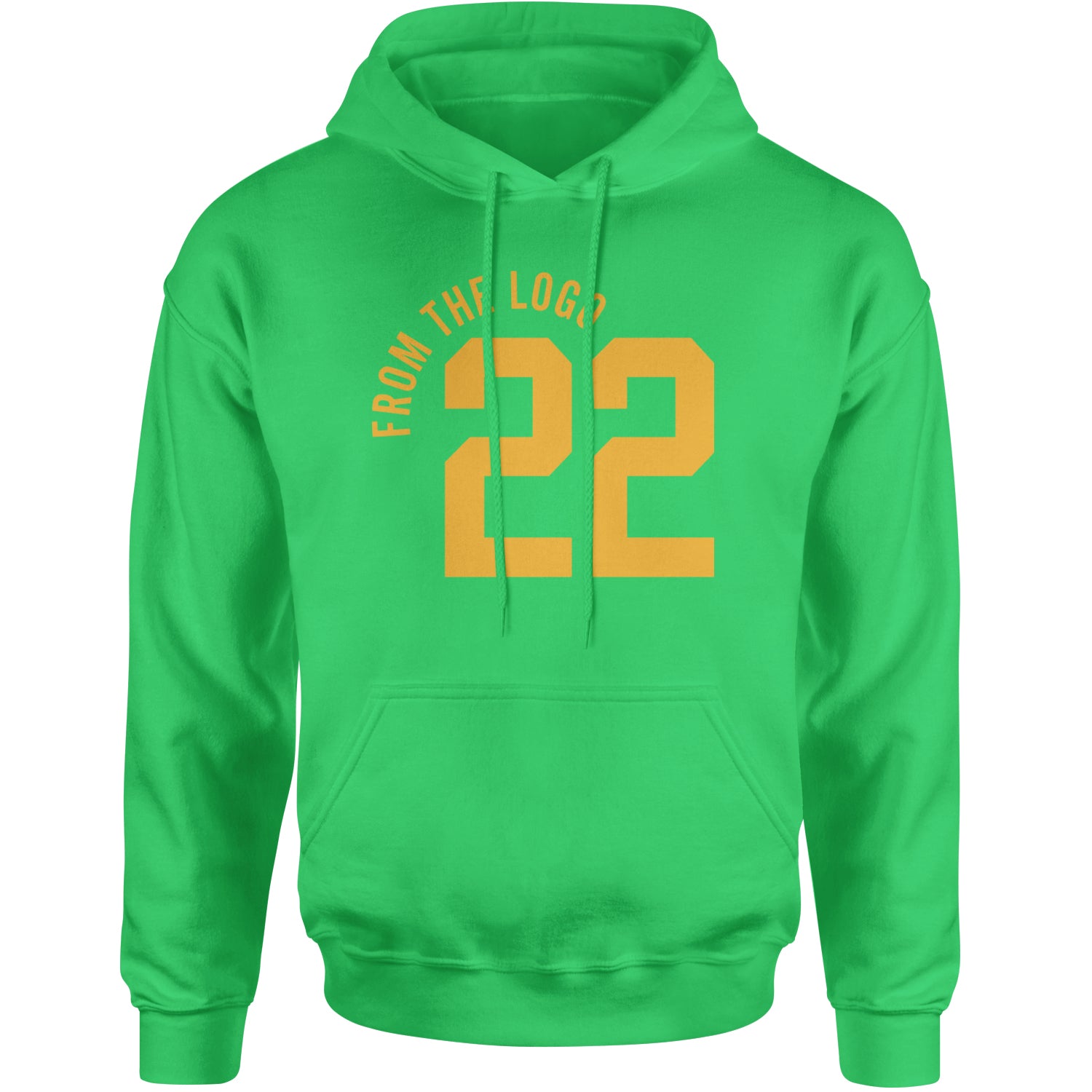 From The Logo #22 Basketball Adult Hoodie Sweatshirt Kelly Green