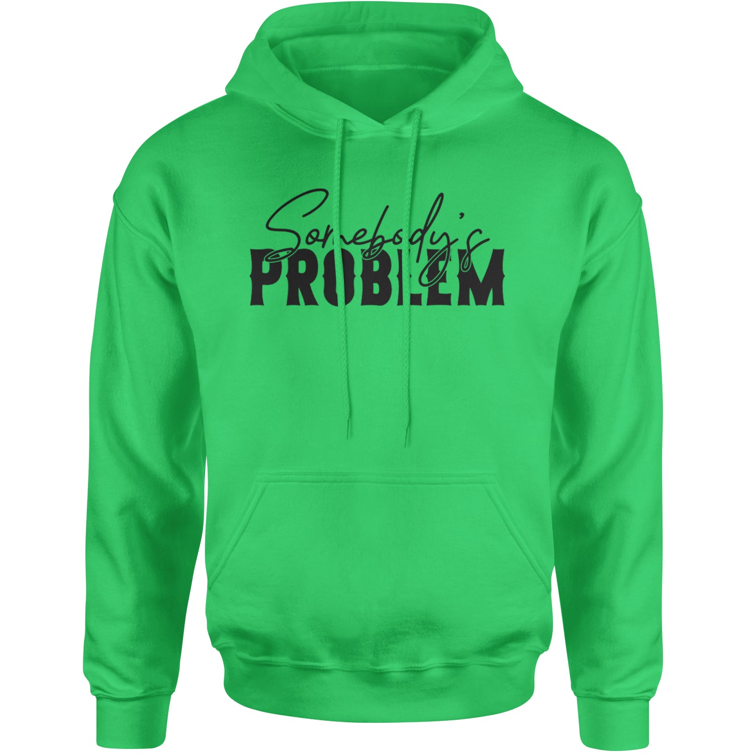 Somebody's Problem Country Music Western Adult Hoodie Sweatshirt Heather Grey