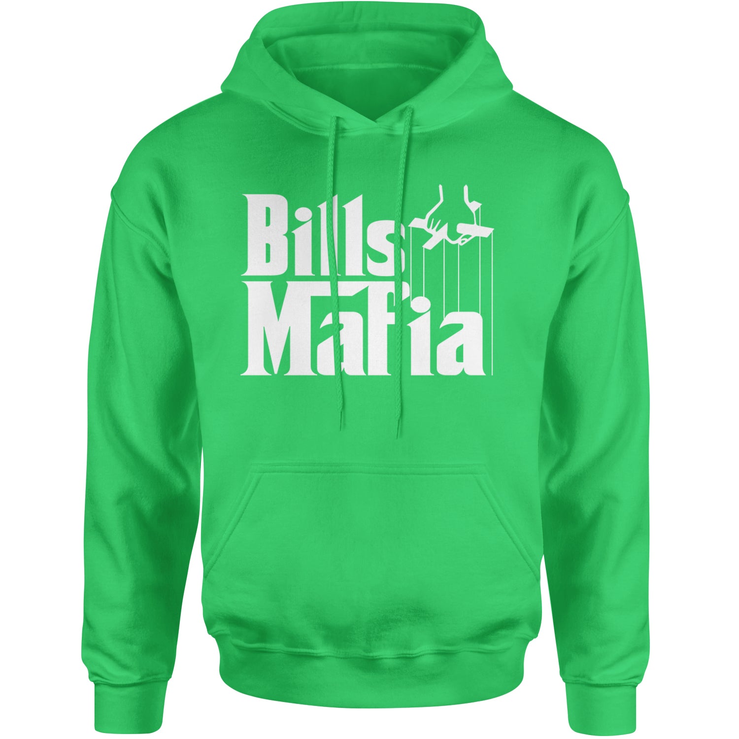 Mafia Bills Mafia Godfather Adult Hoodie Sweatshirt Kelly Green