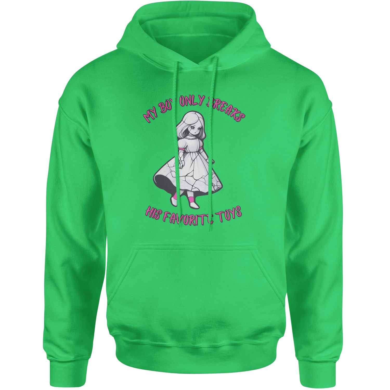 My Boy Only Breaks His Favorite Toys TTPD Music Adult Hoodie Sweatshirt Kelly Green