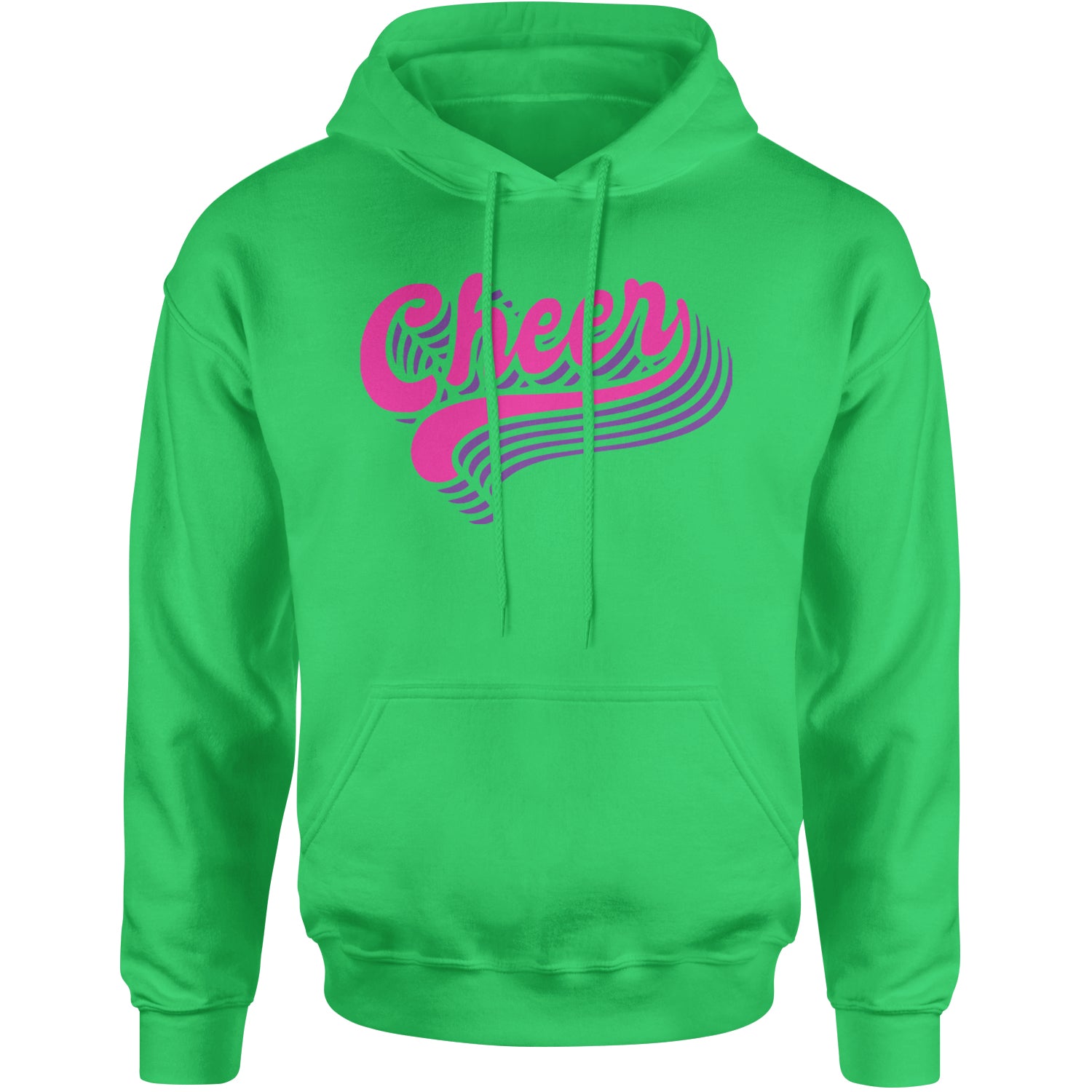 Cheer Pride Adult Hoodie Sweatshirt Kelly Green