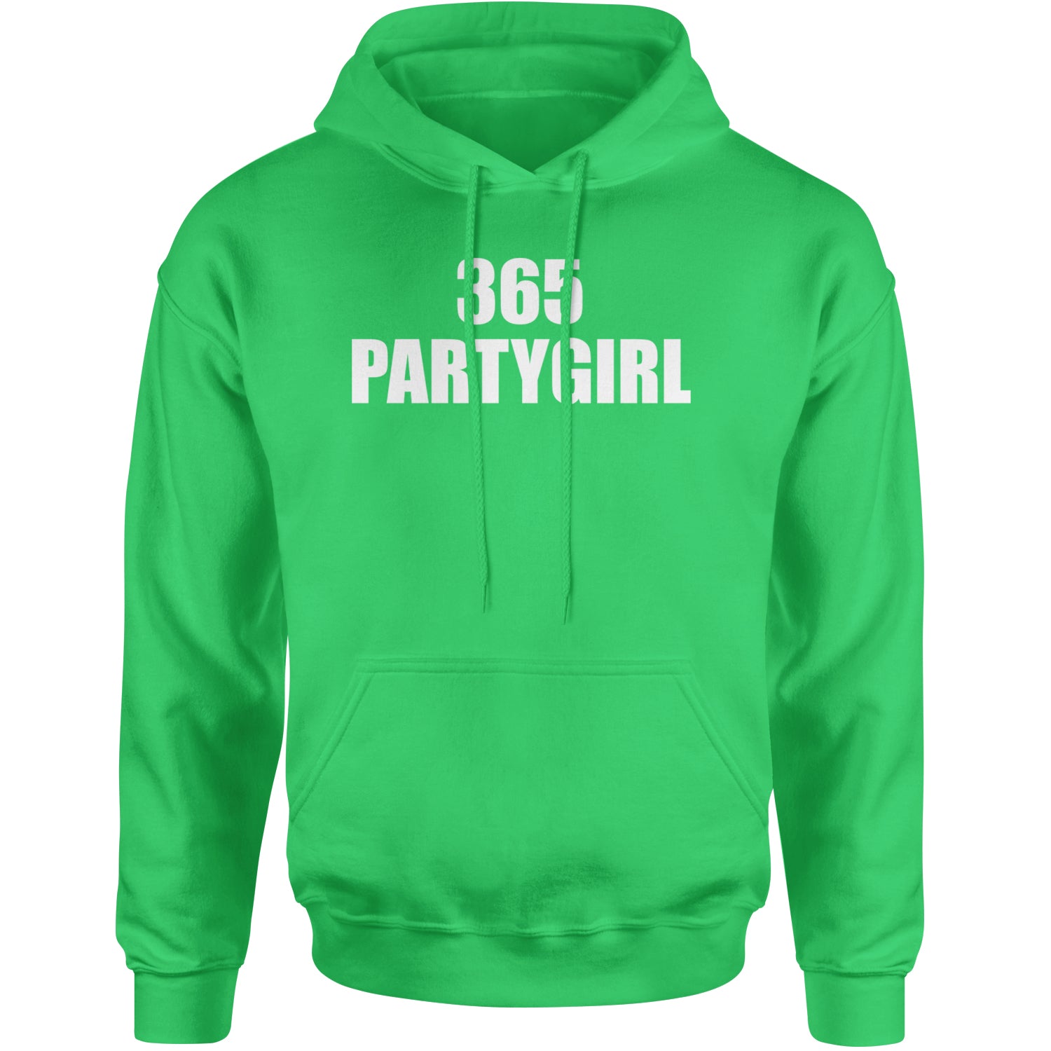 365 Party Girl Brat Girl Summer Adult Hoodie Sweatshirt Kelly Green