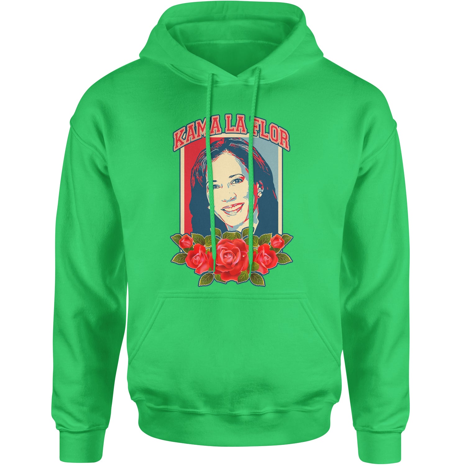 Kama La Flor Kamala Como La Flor Adult Hoodie Sweatshirt Kelly Green