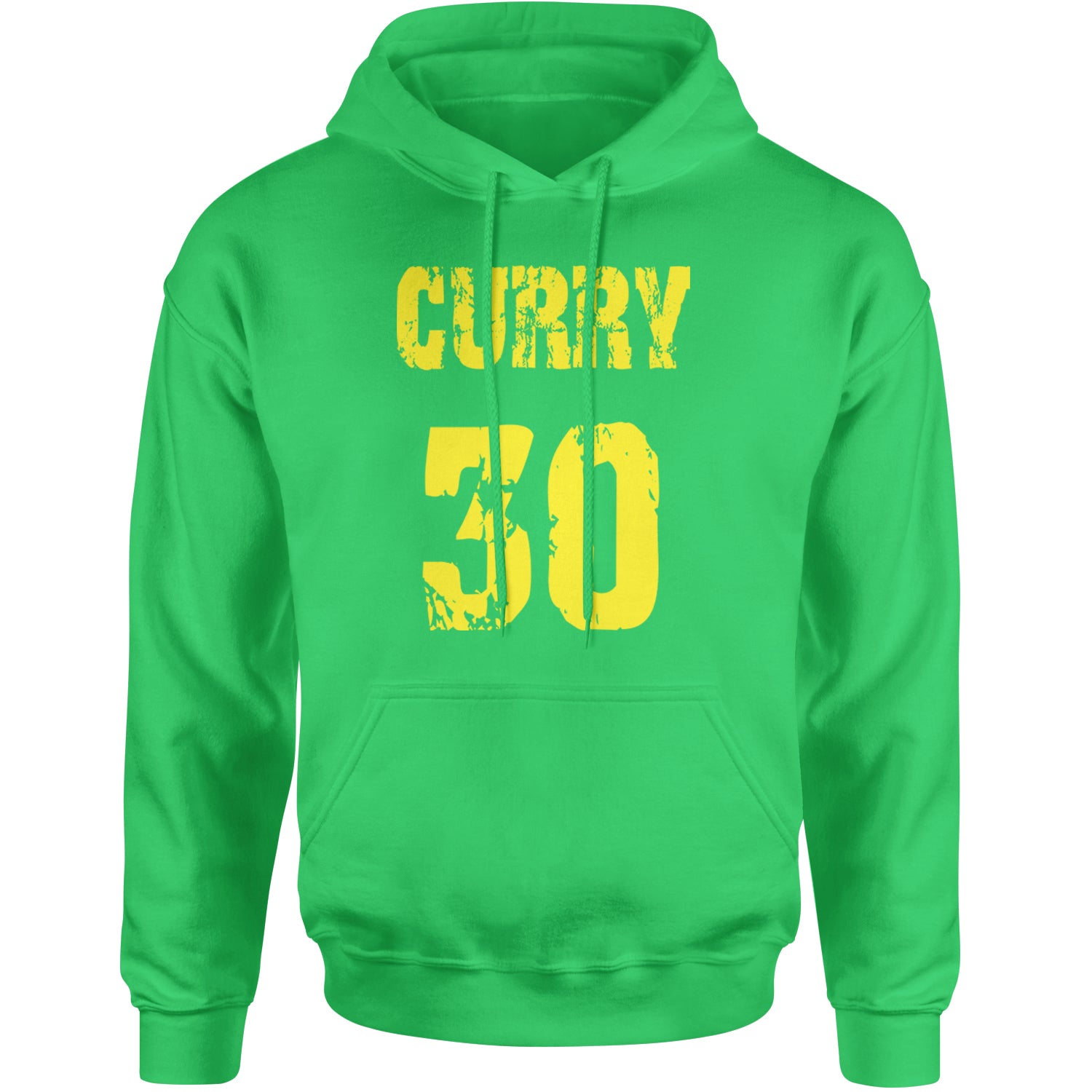 Curry #30 Adult Hoodie Sweatshirt Kelly Green