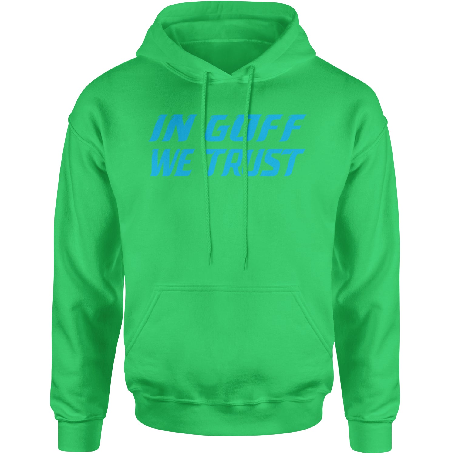 In Goff We Trust Detroit Adult Hoodie Sweatshirt Kelly Green