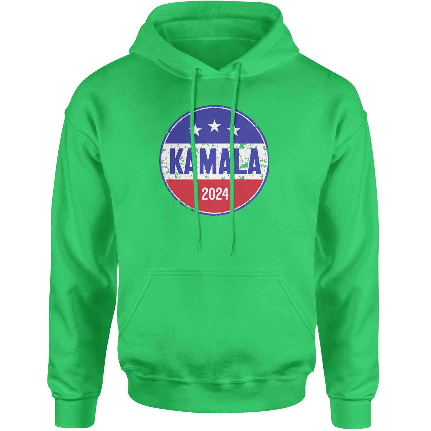 Kamala Badge 2024 - Kamala Harris For President 2024 Adult Hoodie Sweatshirt Kelly Green