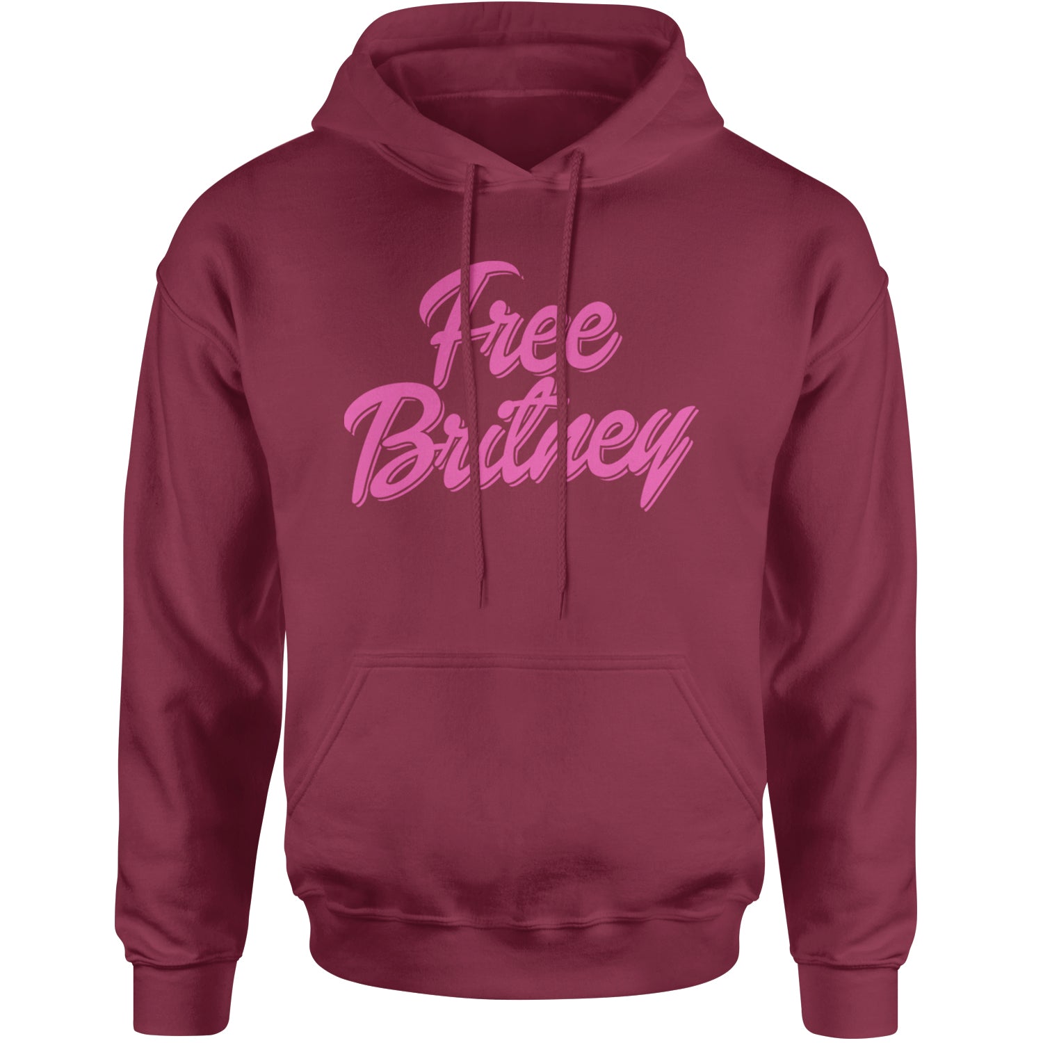 Pink Free Britney Adult Hoodie Sweatshirt Maroon