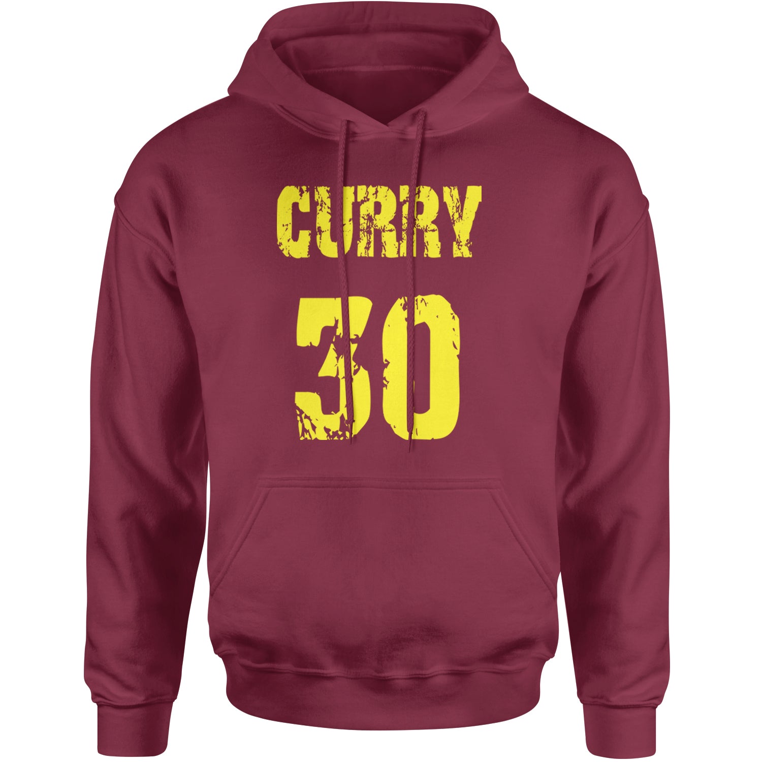 Curry #30 Adult Hoodie Sweatshirt Maroon