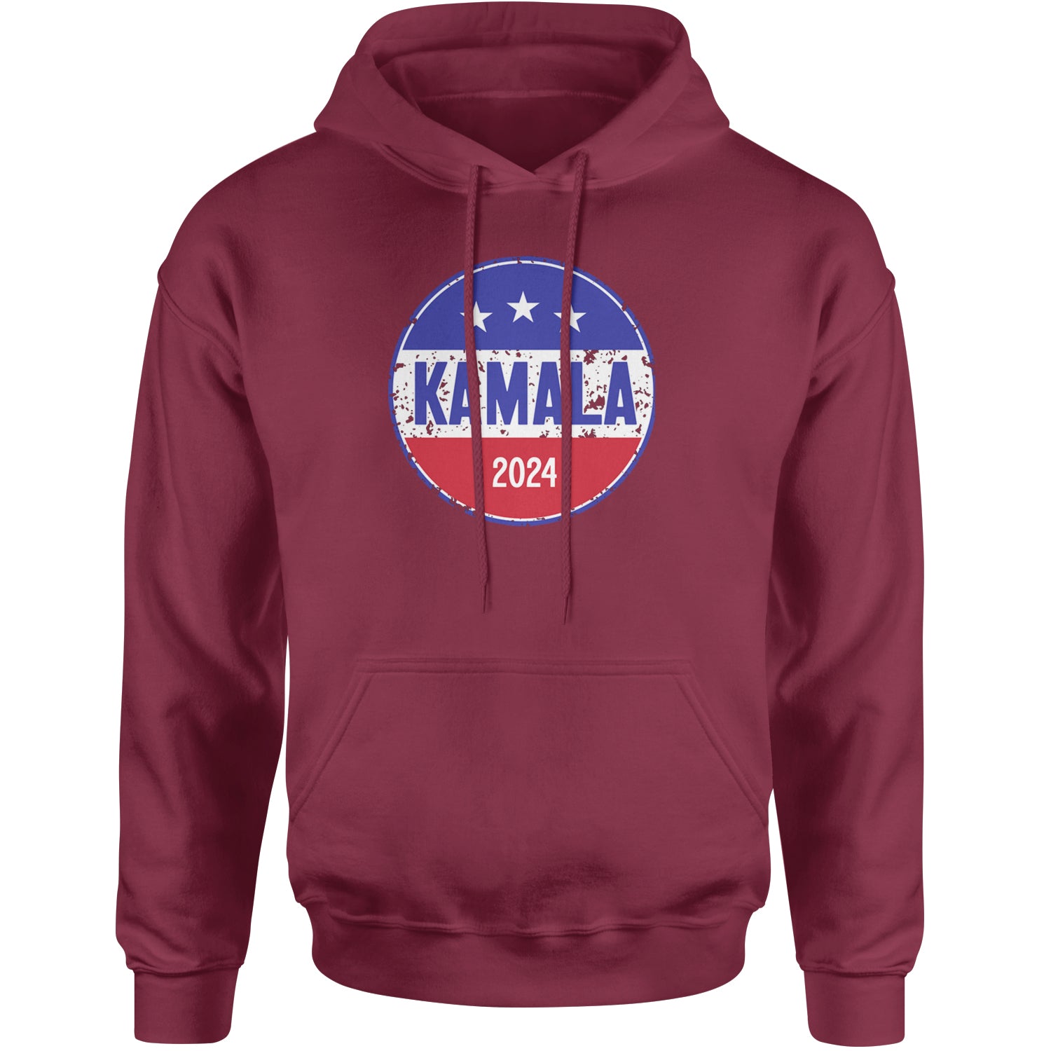 Kamala Badge 2024 - Kamala Harris For President 2024 Adult Hoodie Sweatshirt Maroon