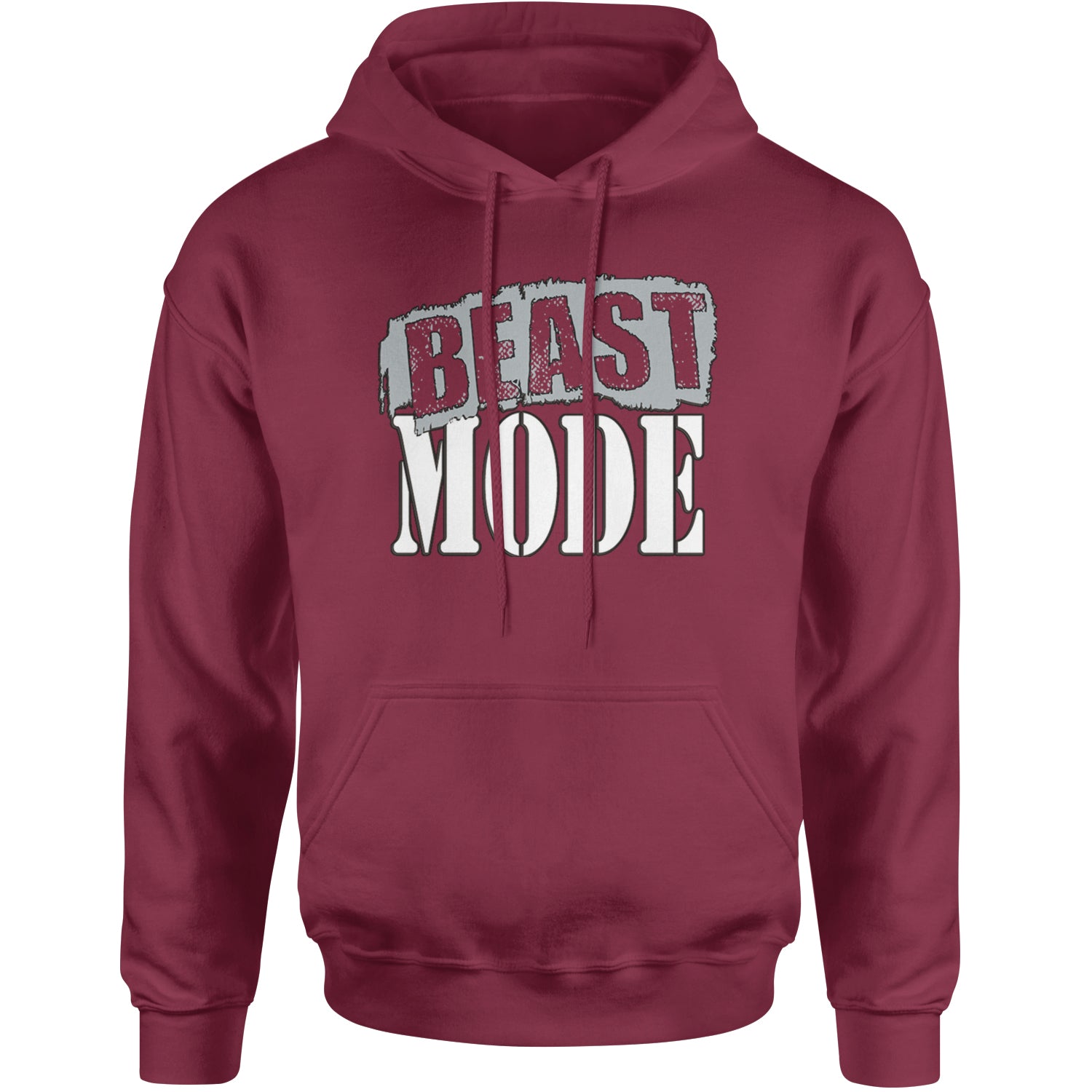 Beast Mode Training Gym Workout Adult Hoodie Sweatshirt Maroon