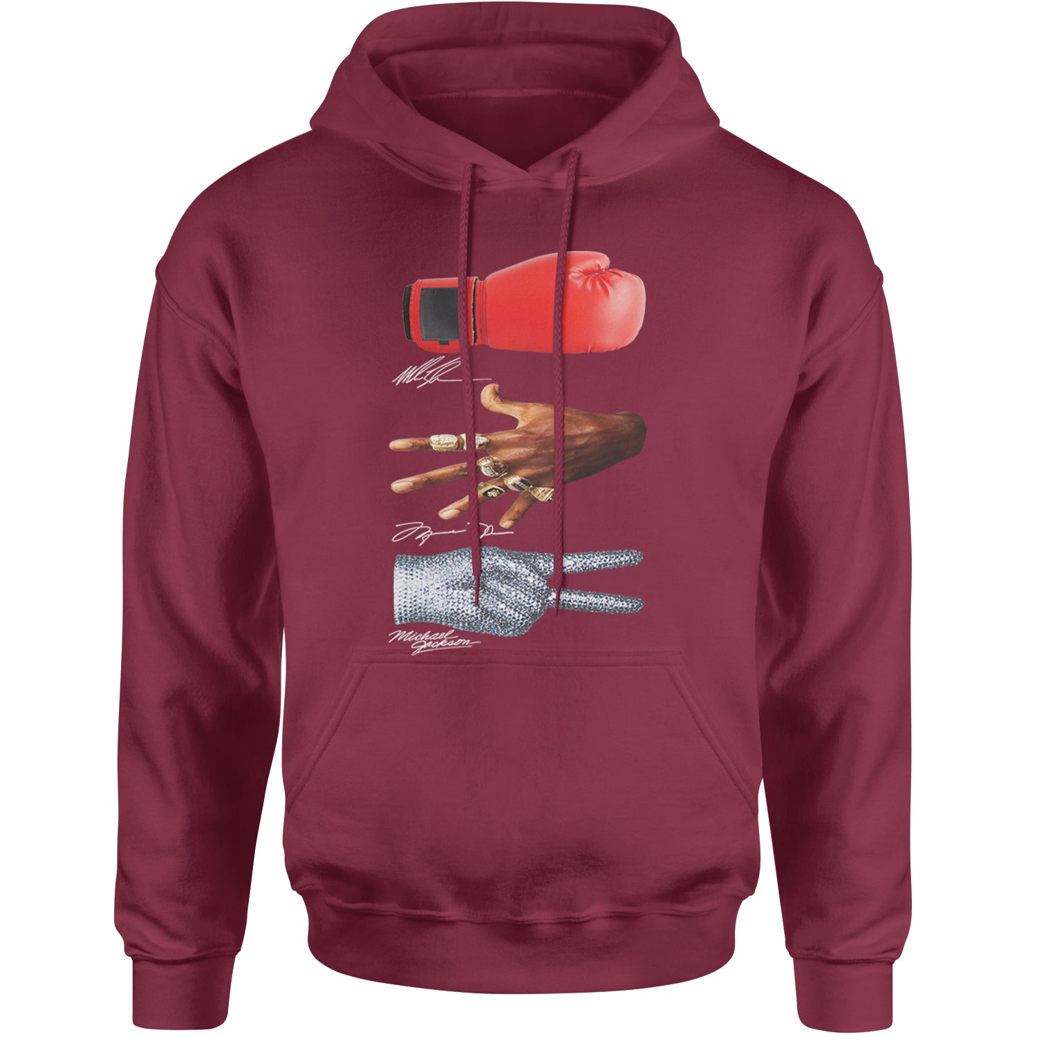 Tyson Jordan Jackson Iconic Michaels Adult Hoodie Sweatshirt Maroon