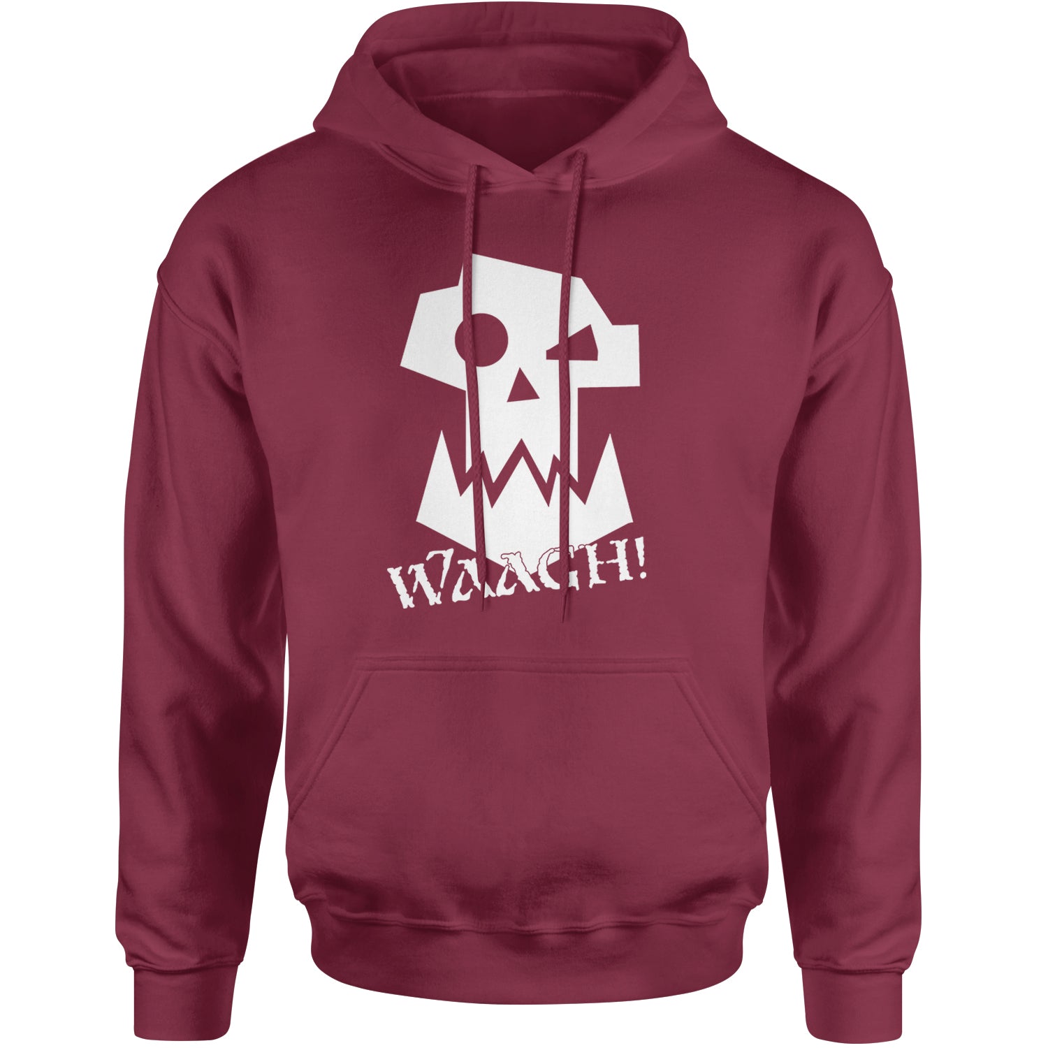 Ork Miniature Tabletop Wargaming Waagh Adult Hoodie Sweatshirt Maroon