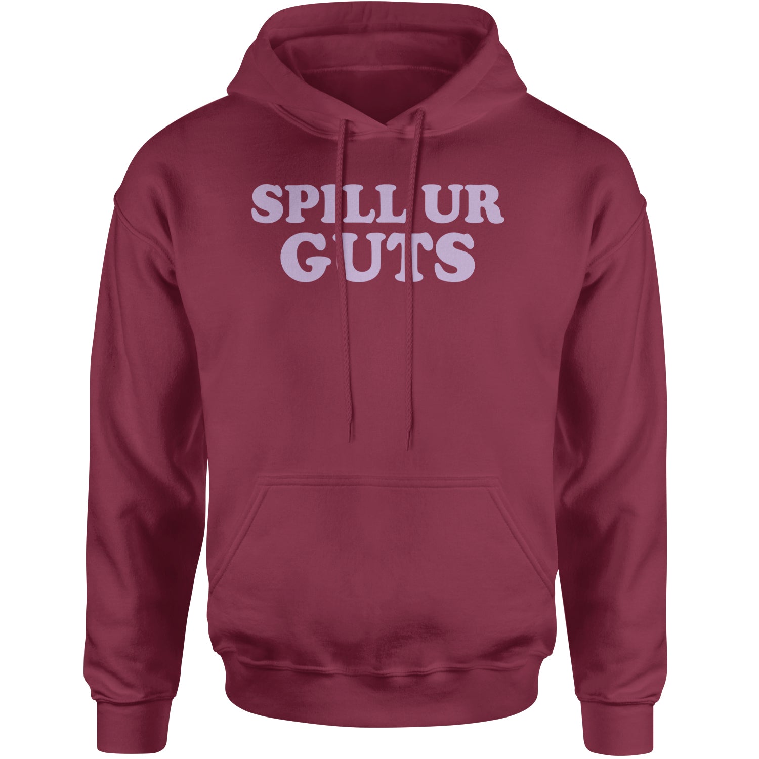 Spill Ur Guts Music Adult Hoodie Sweatshirt Maroon